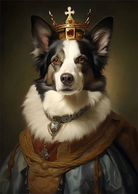 Border Collie Poster | Majestic Canine Portrait | Wanddecoratie Muurdecoratie Posters Schilderijen