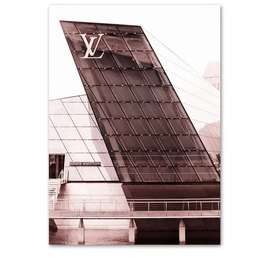 Louis Vuitton poster | Luxe Muurdecoratie | Modieuze Wanddecoratie | Elegante Kunst voor Thuis