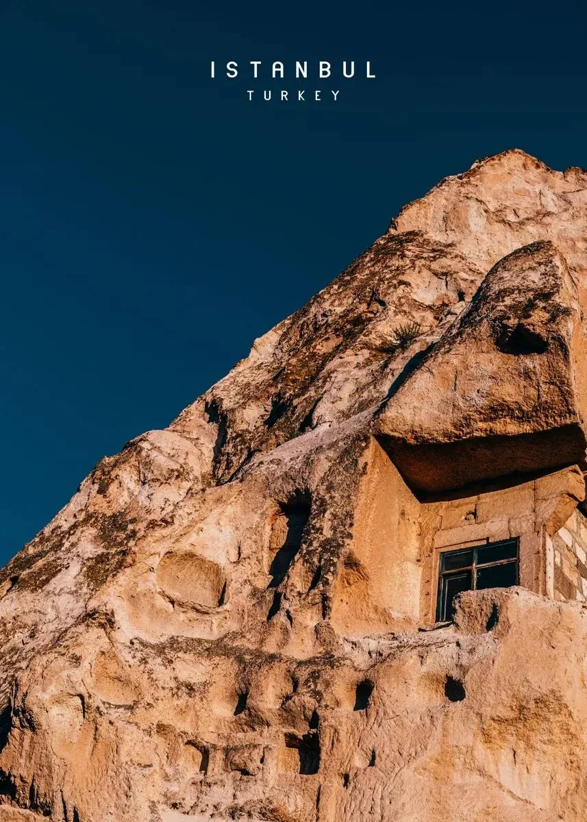 Cappadocia Cave Dwellings Posters | Unieke Muurdecoratie | Oude Rotsachtige Landschap | Turkije Wanddecoratie | Istanbul & Constantinople Kunst | Turkse Canvas Kunst