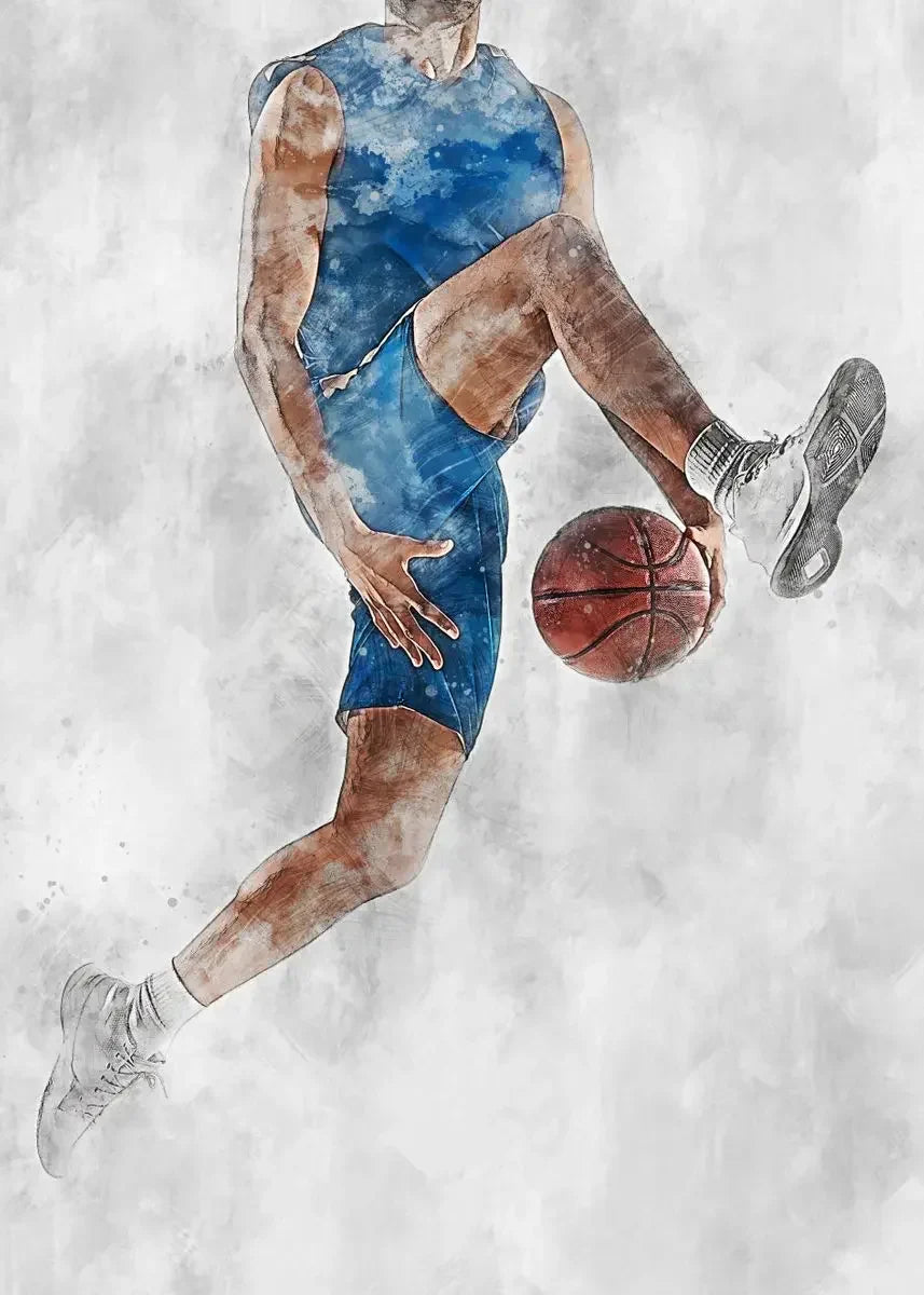 Trickshot NBA Poster | Basketball Spirit | Tribute to Passion & Perseverance | Muurdecoratie Wanddecoratie