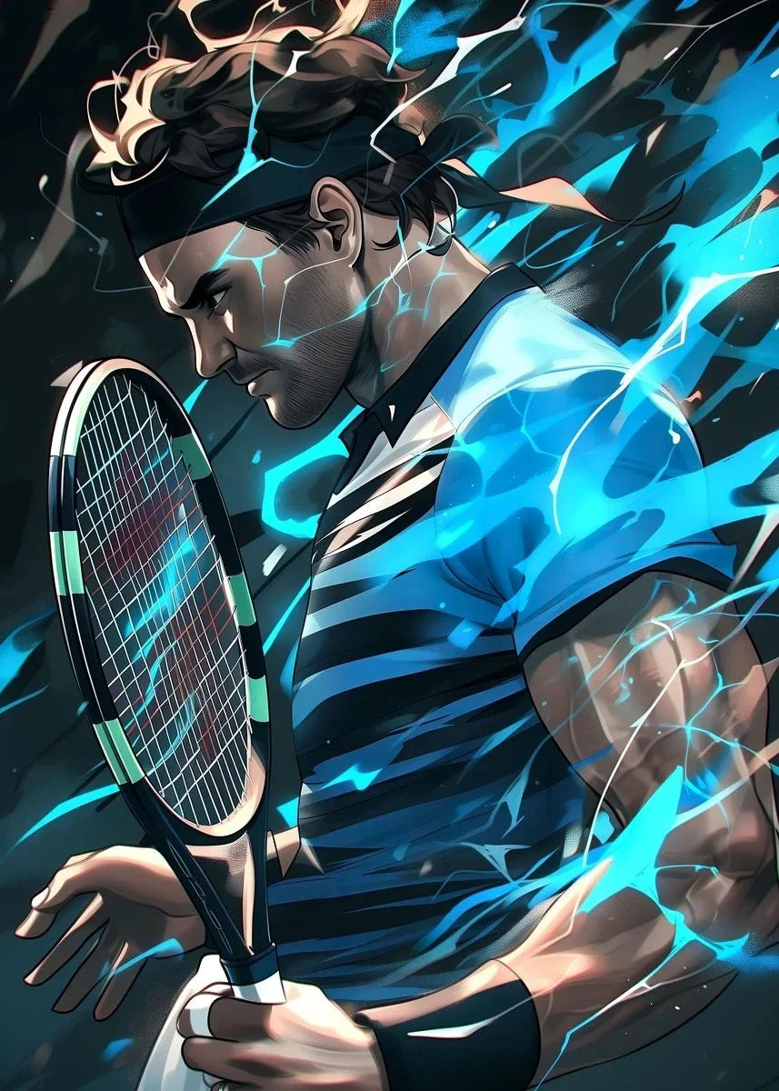 Roger Federer Poster | Tennis Legende | Passie & Prestatie Muurdecoratie | Iconische Wanddecoratie Kunst