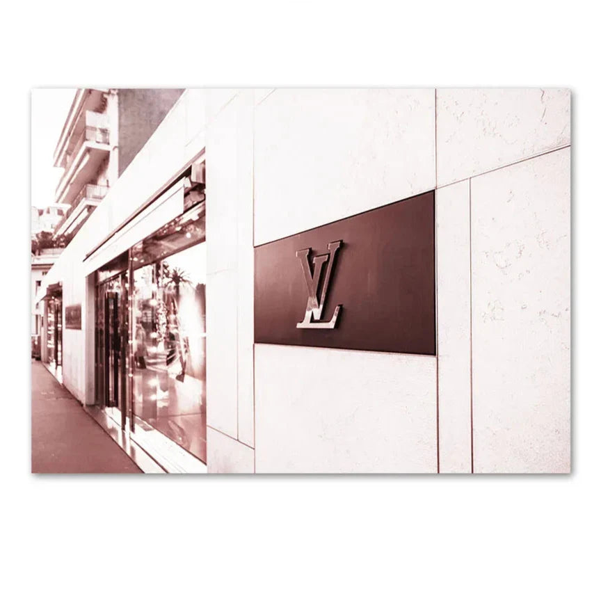 Louis Vuitton Poster | Fashion Art Print Decor | Muurdecoratie Winkelruit | Wanddecoratie