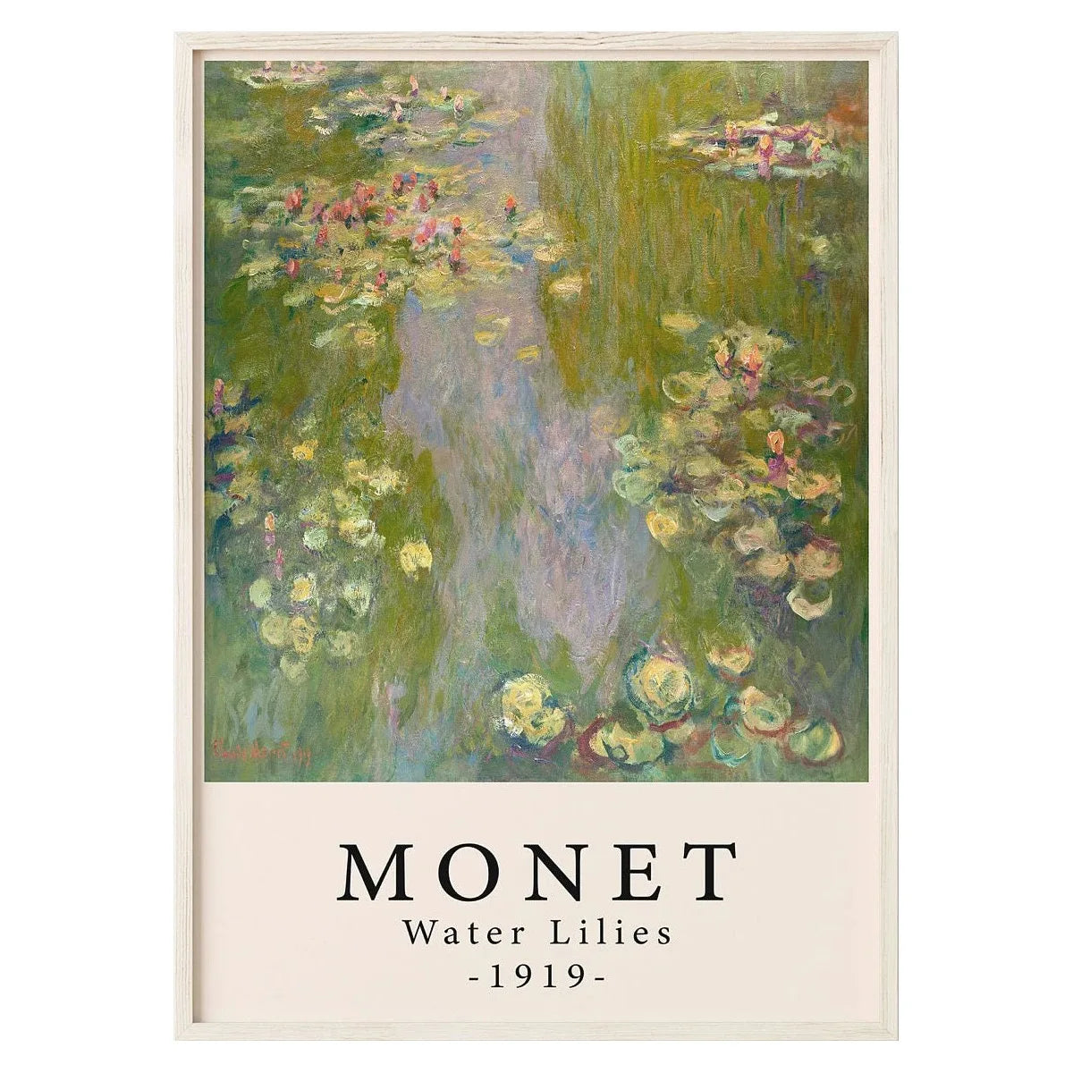 Water Lilies 1919 | Claude Monet Poster | Muurdecoratie | Wanddecoratie | Impressionistische Kunst