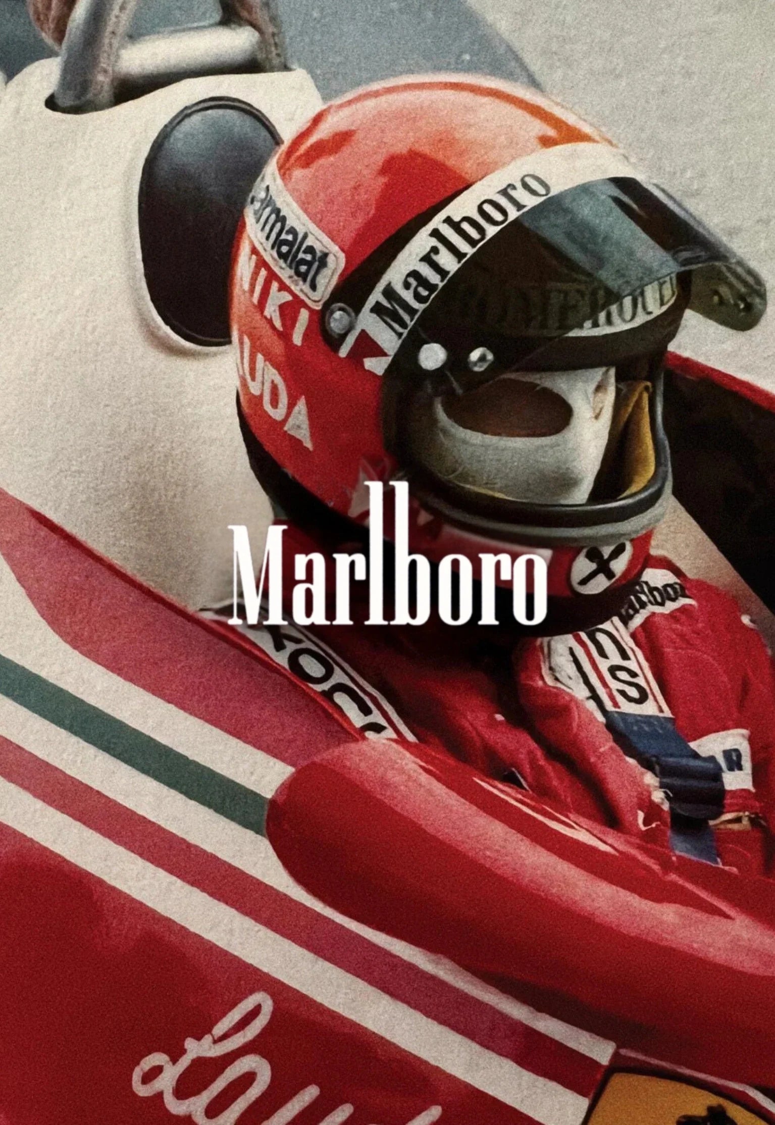 Vintage Formule 1 Poster | Monaco Grand Prix | Niki Lauda 1975 Ferrari | Muurdecoratie Wanddecoratie