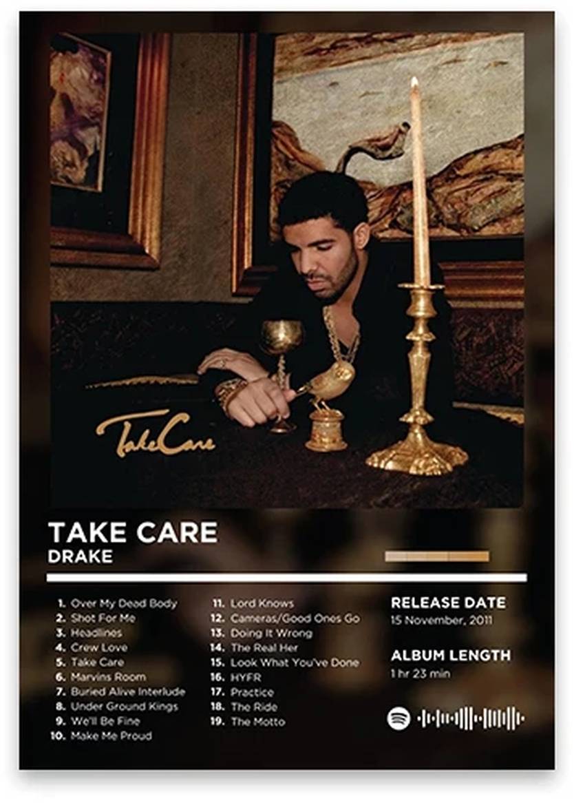 Drake Take Care | Iconische Album Cover Wanddecoratie | Hip Hop Muurdecoratie | Muziek Kunst Posters