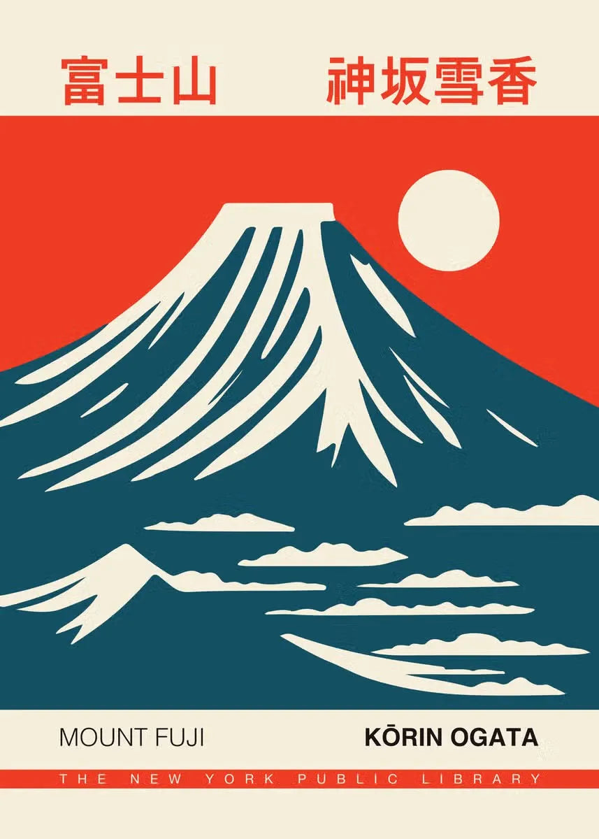 Iconic Mount Fuji Poster | Muurdecoratie met Japans Landschap | Wanddecoratie voor Thuis of Kantoor
