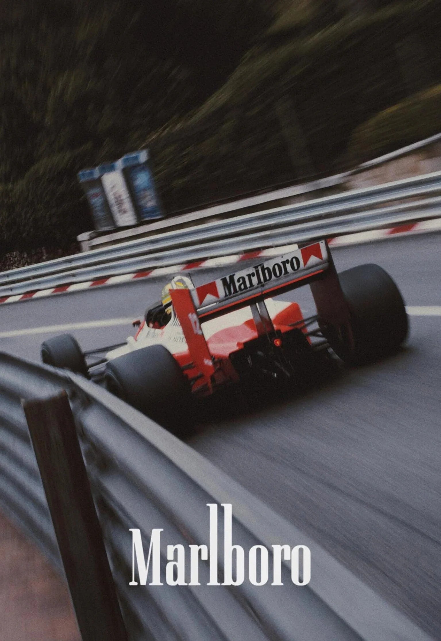 Vintage Formula 1 Poster Spa-Francorchamps | Muurdecoratie McLaren | Tribute Ayrton Senna | Wanddecoratie Racing