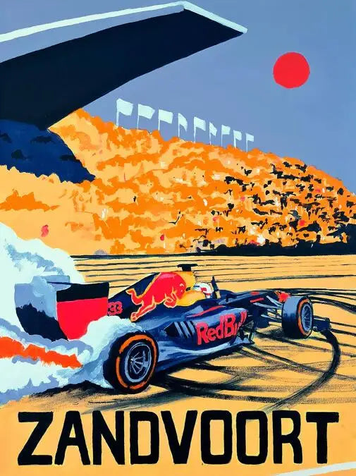 Zandvoort Circuit | Formula 1 Dutch Grand Prix | Muurdecoratie | Racer Posters | Autosport Wanddecoratie