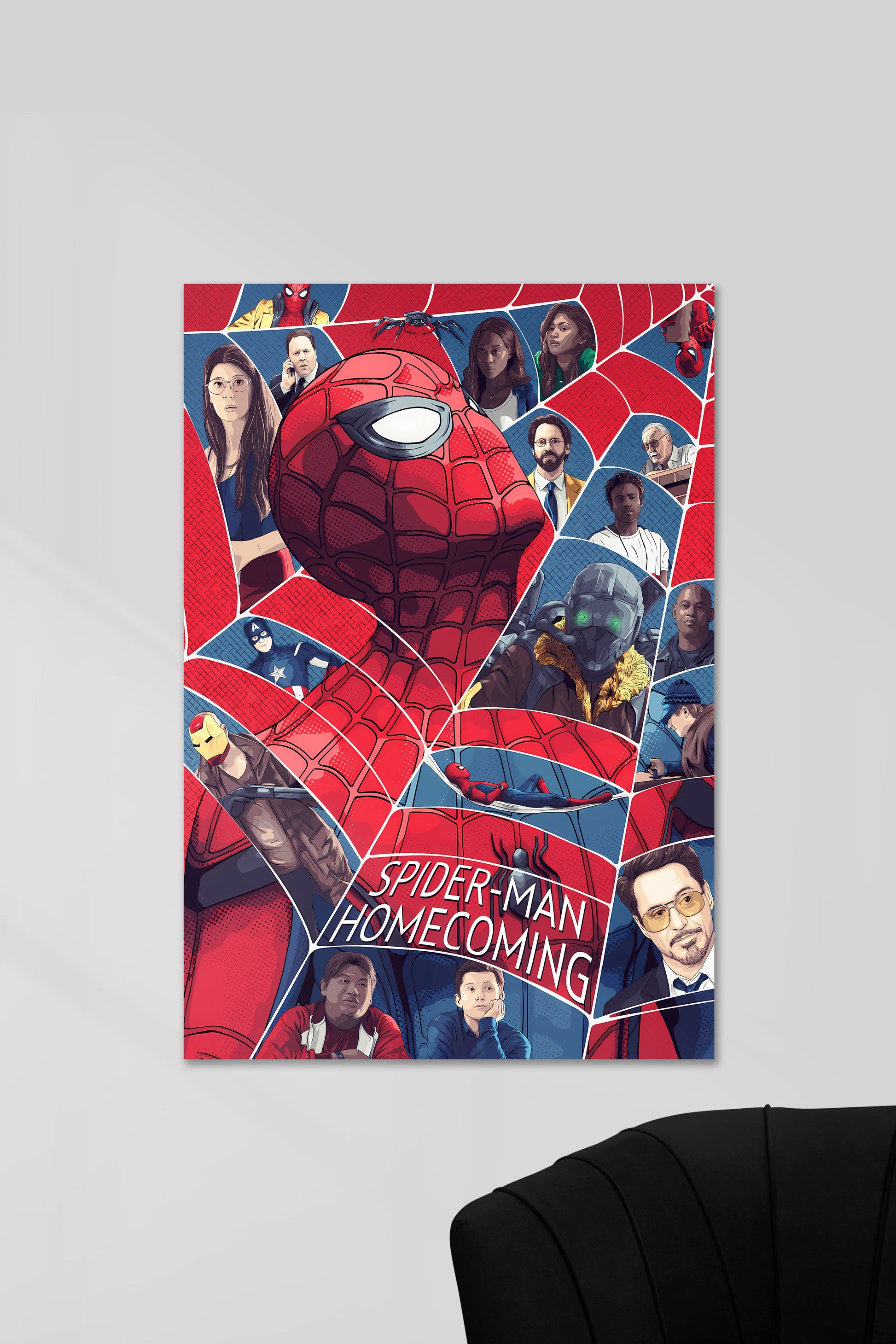 SpiderMan Home Coming | Wanddecoratie | Muurdecoratie | Movie Poster | Posters | Kunst | MCU