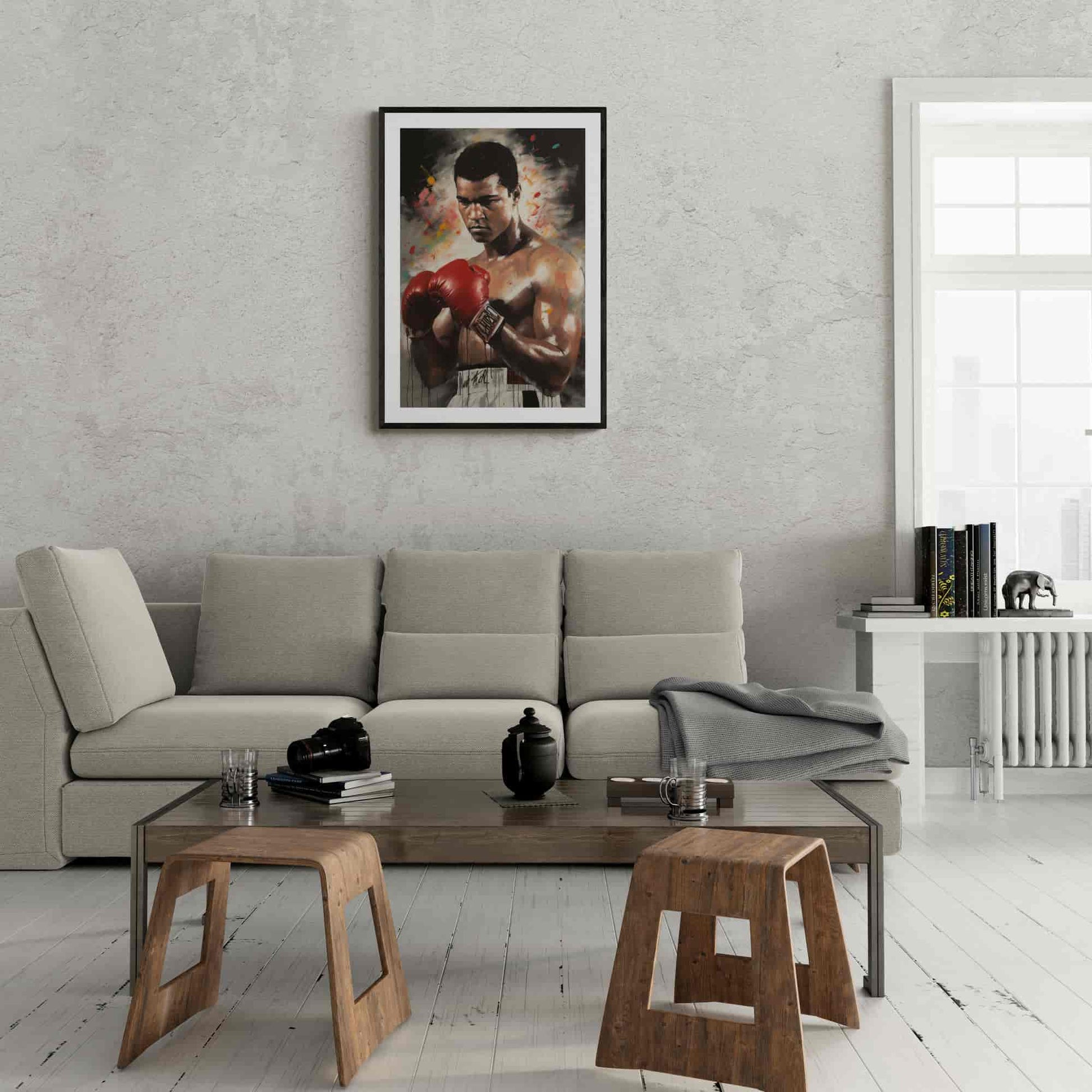 Muhammad Ali Poster | Muurdecoratie | Wanddecoratie voor thuis | Posters | Schilderijen | Canvas Kunst