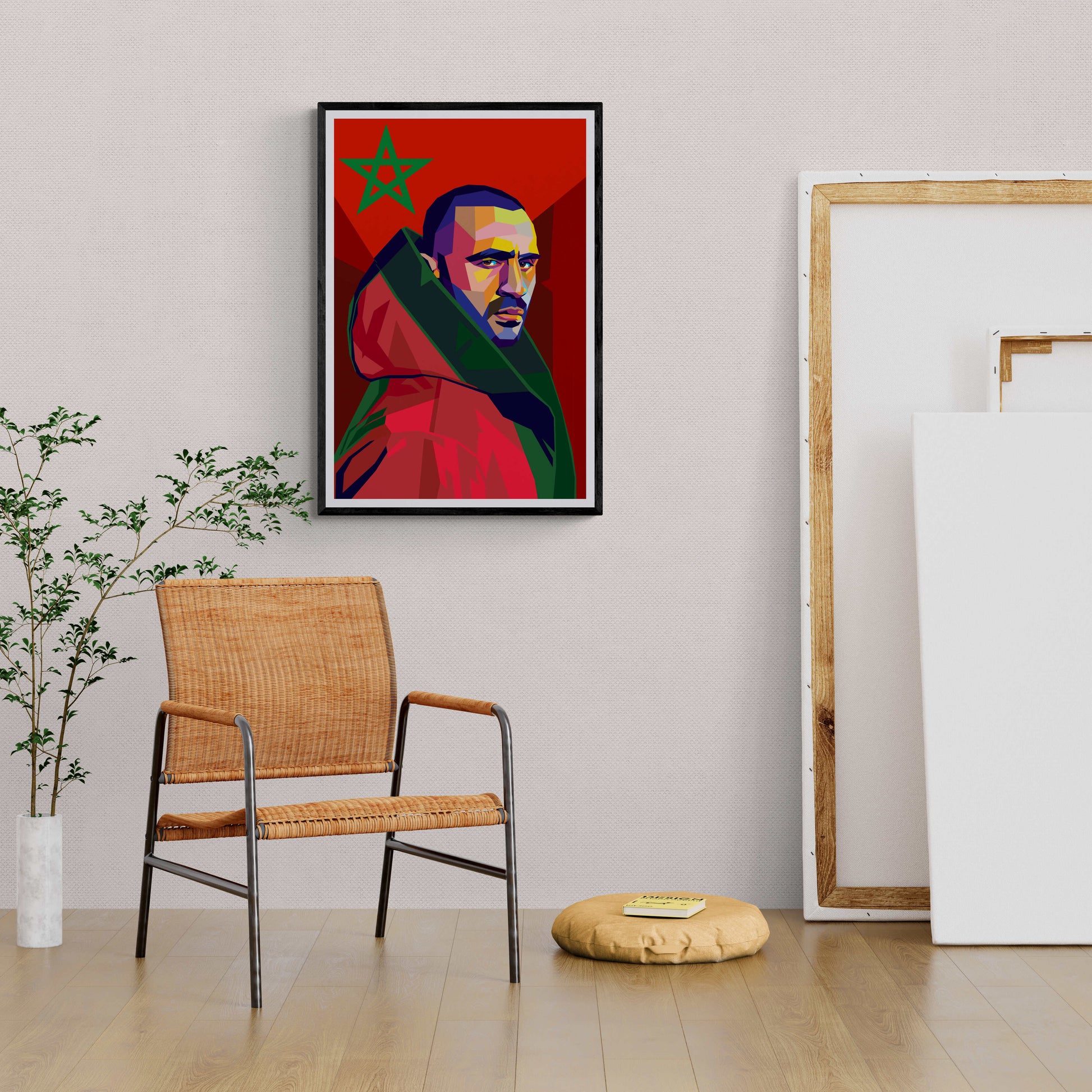 Badr Hari Boxing Legend | Posters | Muurdecoratie | Inspiratie Sport Kunstenaar | Wanddecoratie | Schilderijen