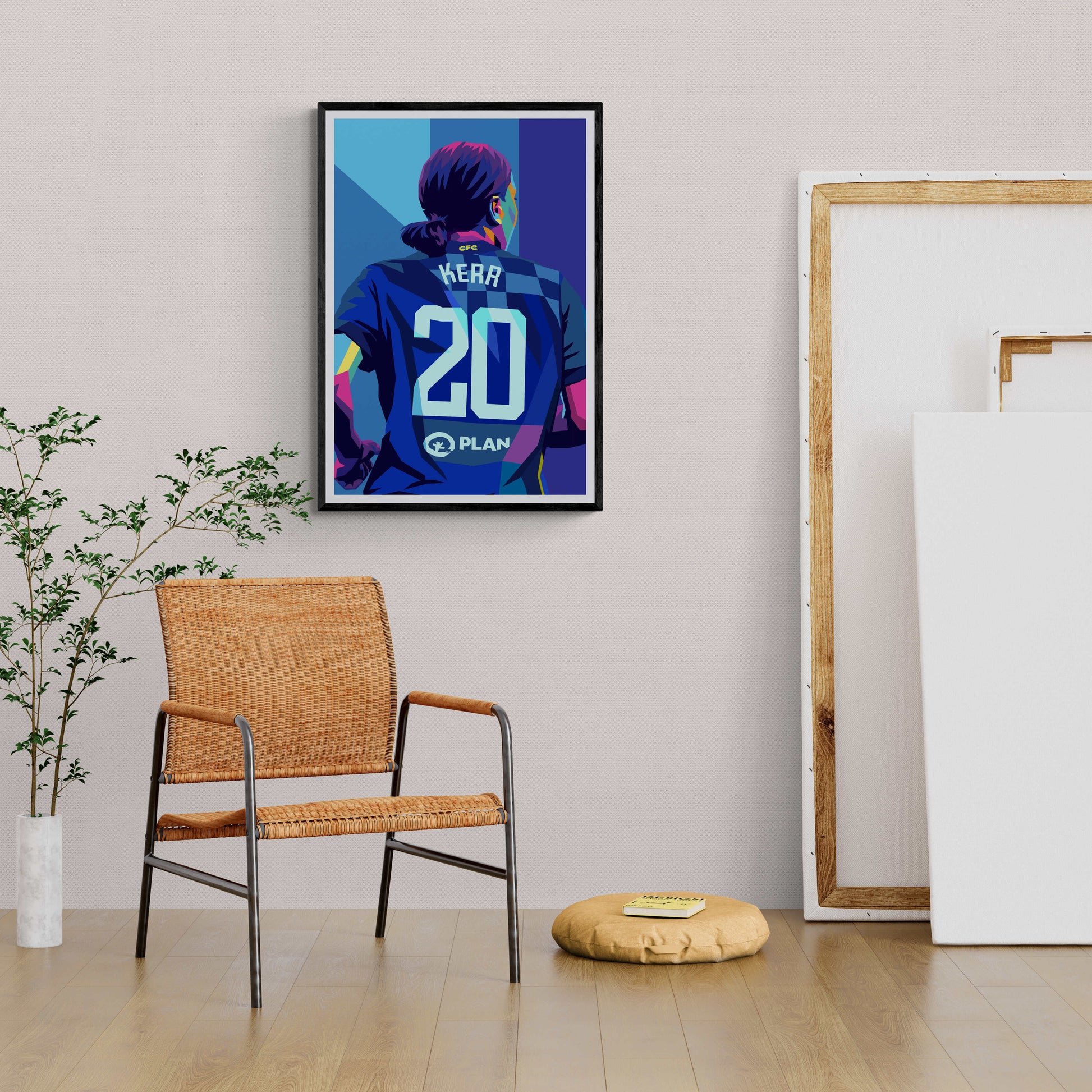 Samantha Kerr Poster | Muurdecoratie voor Huis & Tuin | Kunst Print Wanddecoratie
