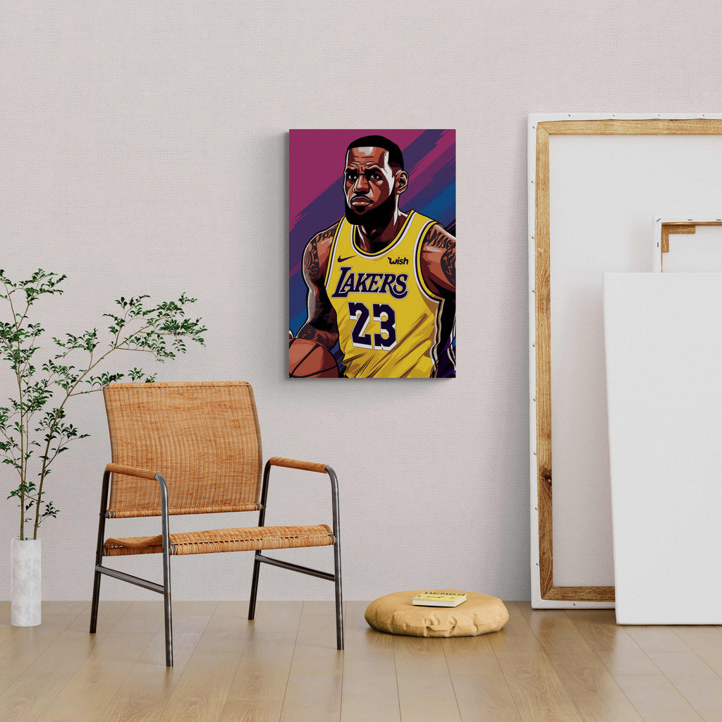 Lebron James Poster | Muurdecoratie | Wanddecoratie | Posters | Sport Kunst | Lebron James Afbeelding