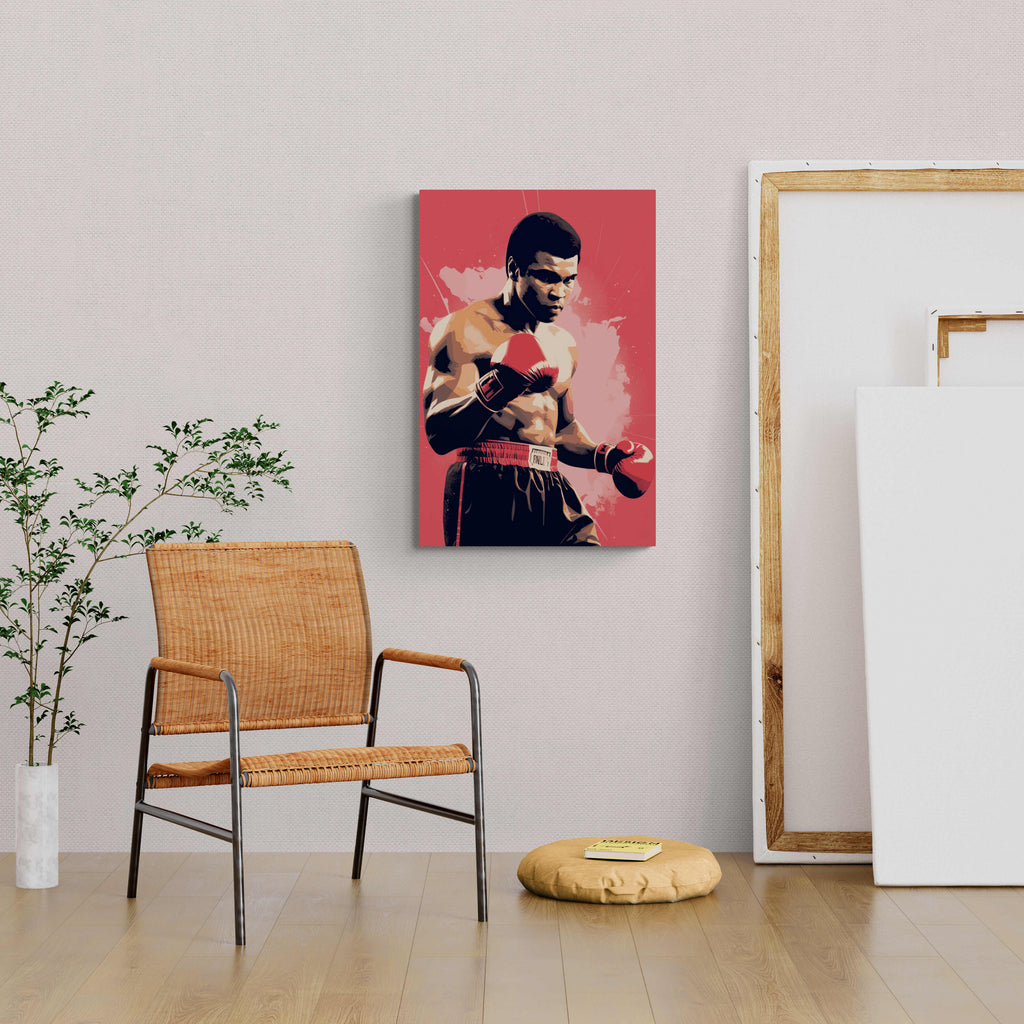 Muhammad Ali | Sport Muurdecoratie | Retro Wanddecoratie | Vechtkunst Posters | Canvas Kunst