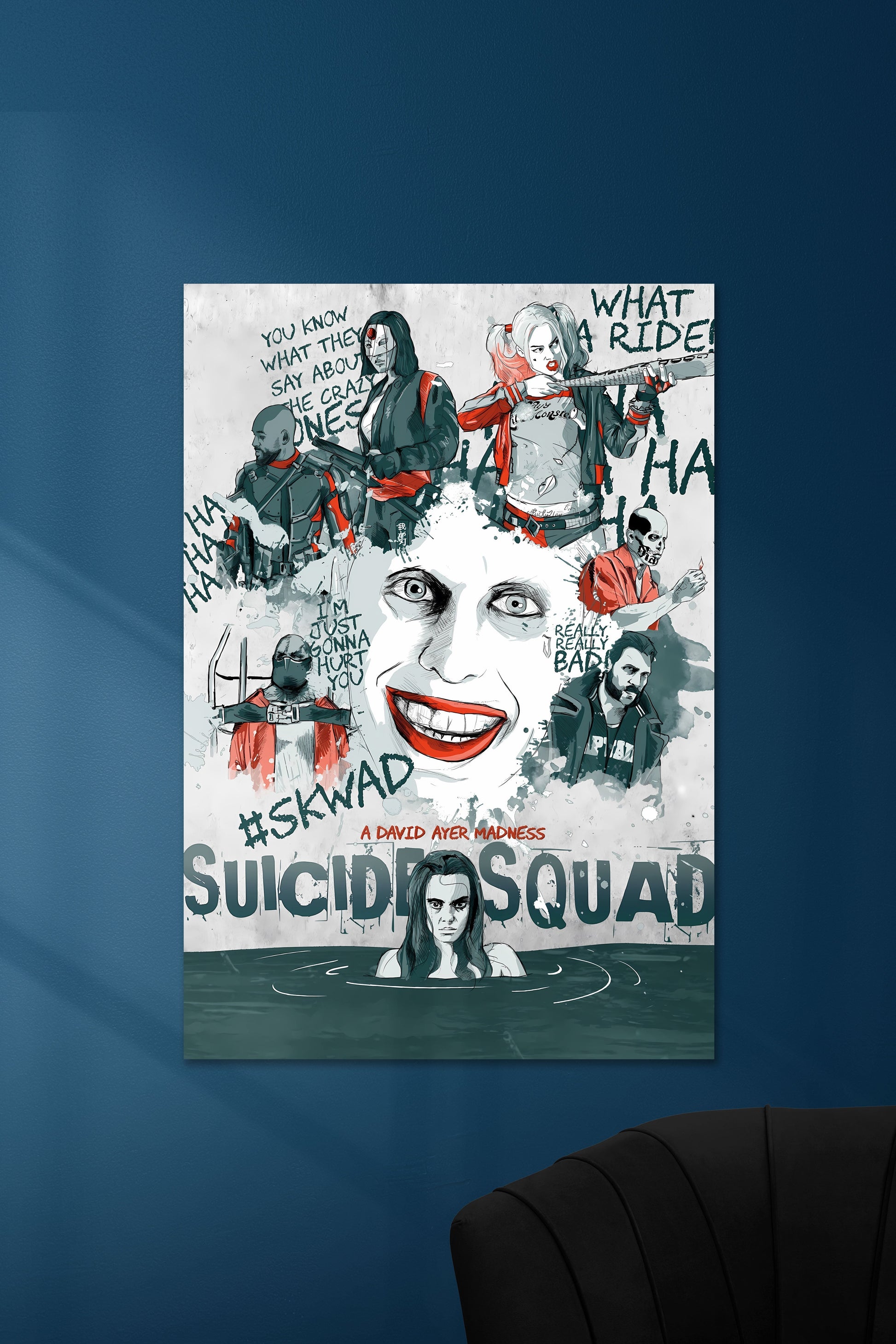 Suicide Squad #02 movie poster | DC Muurdecoratie | Wanddecoratie