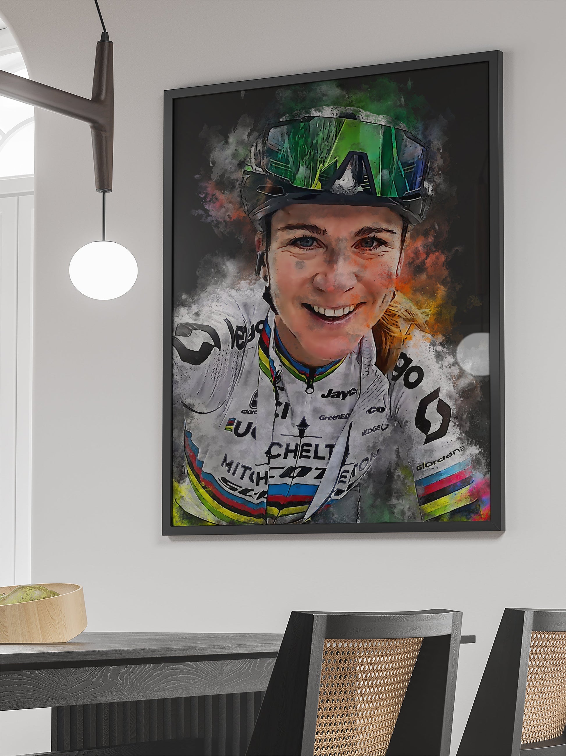 Van Vleuten Sport Poster | Muurdecoratie | Wanddecoratie | Posters | Sport Kunst | Interieur Decoratie