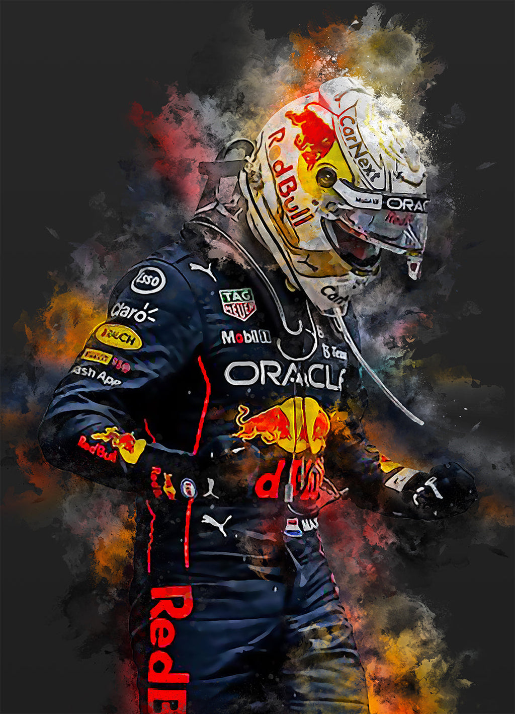 Verstappen Poster | Muurdecoratie | Sport Wanddecoratie | Posters voor Huis en Tuin | Visuele Kunst