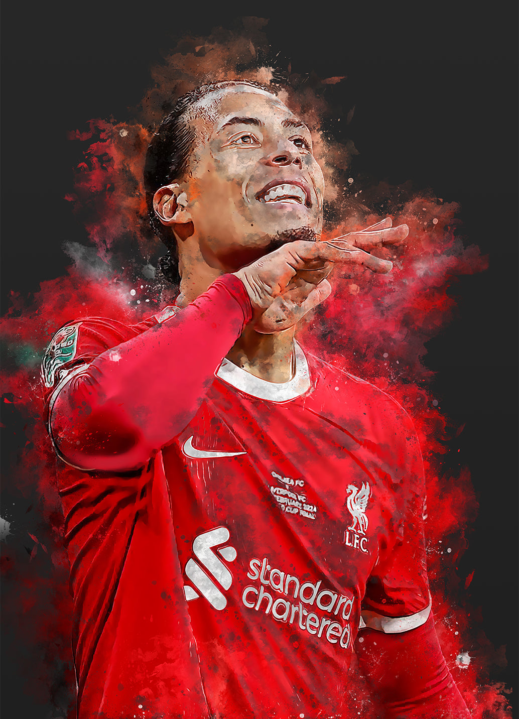 Virgil Football Soccer poster | Wanddecoratie | Muurdecoratie | Posters | Huis en tuin | Kunst