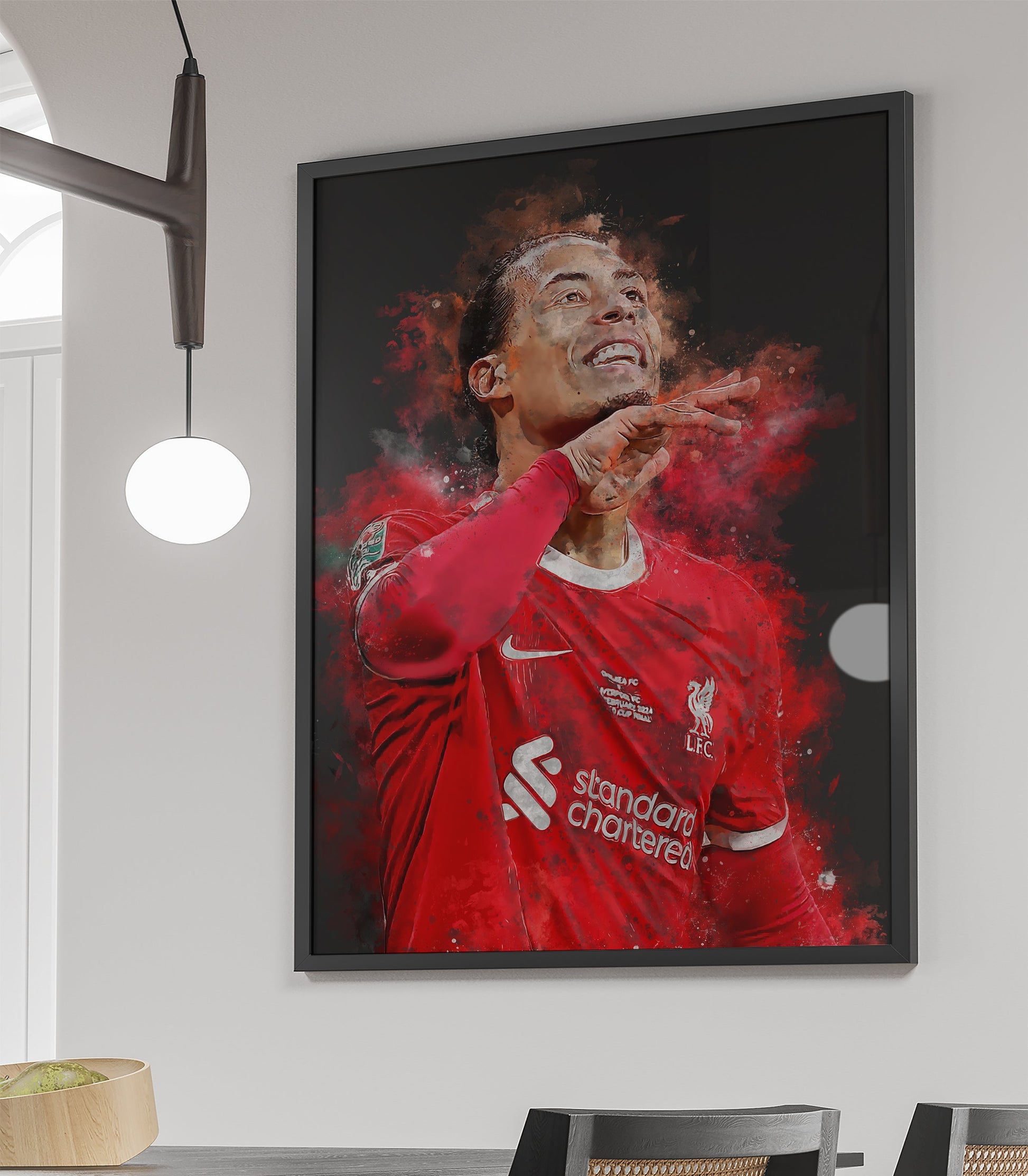 Virgil Football Soccer poster | Wanddecoratie | Muurdecoratie | Posters | Huis en tuin | Kunst