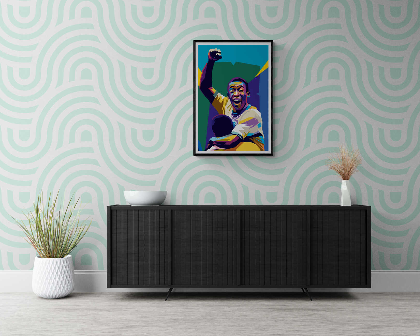 Pele Poster | Muurdecoratie Print | Wanddecoratie | Kunst Poster | Interieur Decoratie | Visuele Kunst