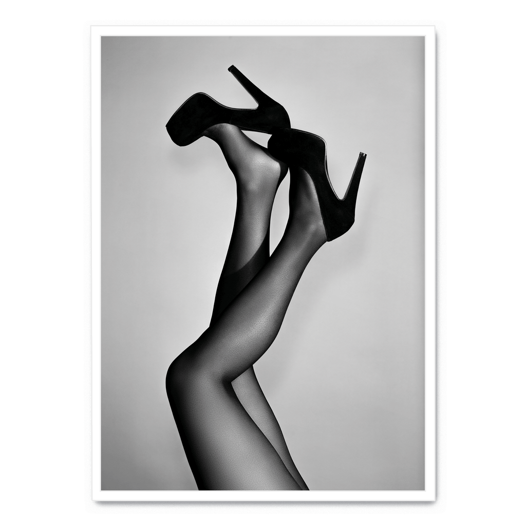 Velvet Shoe Art | Mode Illustratie | Elegante Schoenen Poster | Muurdecoratie voor Slaapkamer | Schilderij voor Woningdecoratie