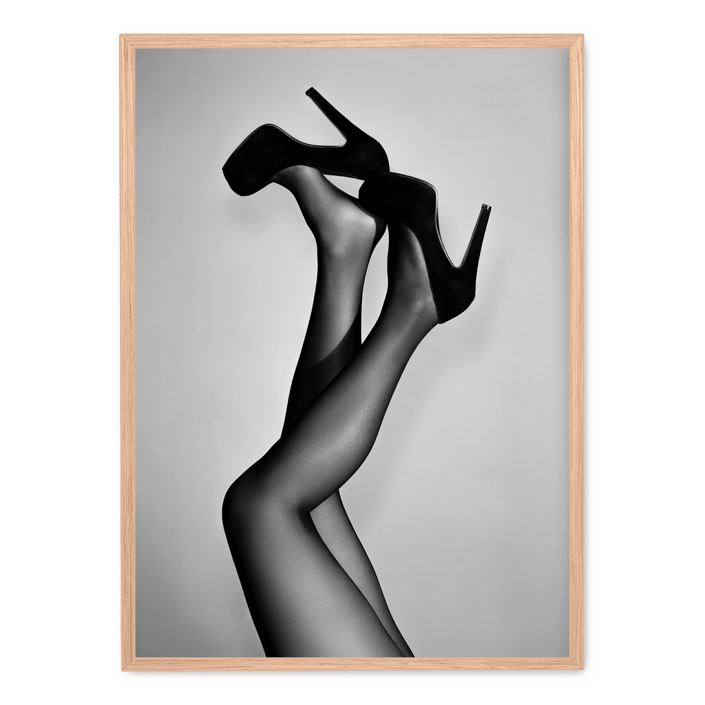 Velvet Shoe Art | Mode Illustratie | Elegante Schoenen Poster | Muurdecoratie voor Slaapkamer | Schilderij voor Woningdecoratie
