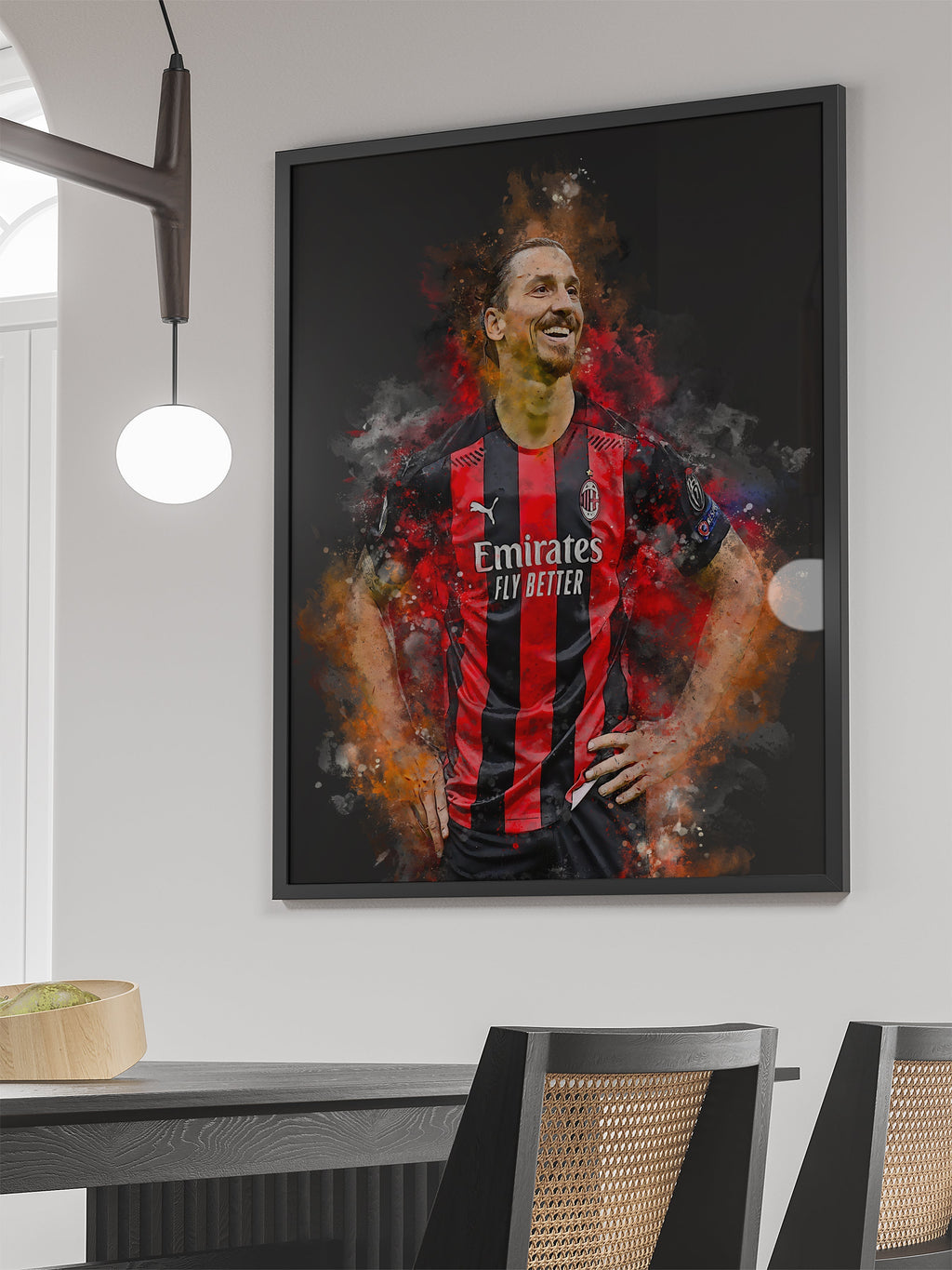 Zlatan Football Soccer | Posters | Muurdecoratie | Wanddecoratie | Kunst | Prenten | Visuele kunstwerken