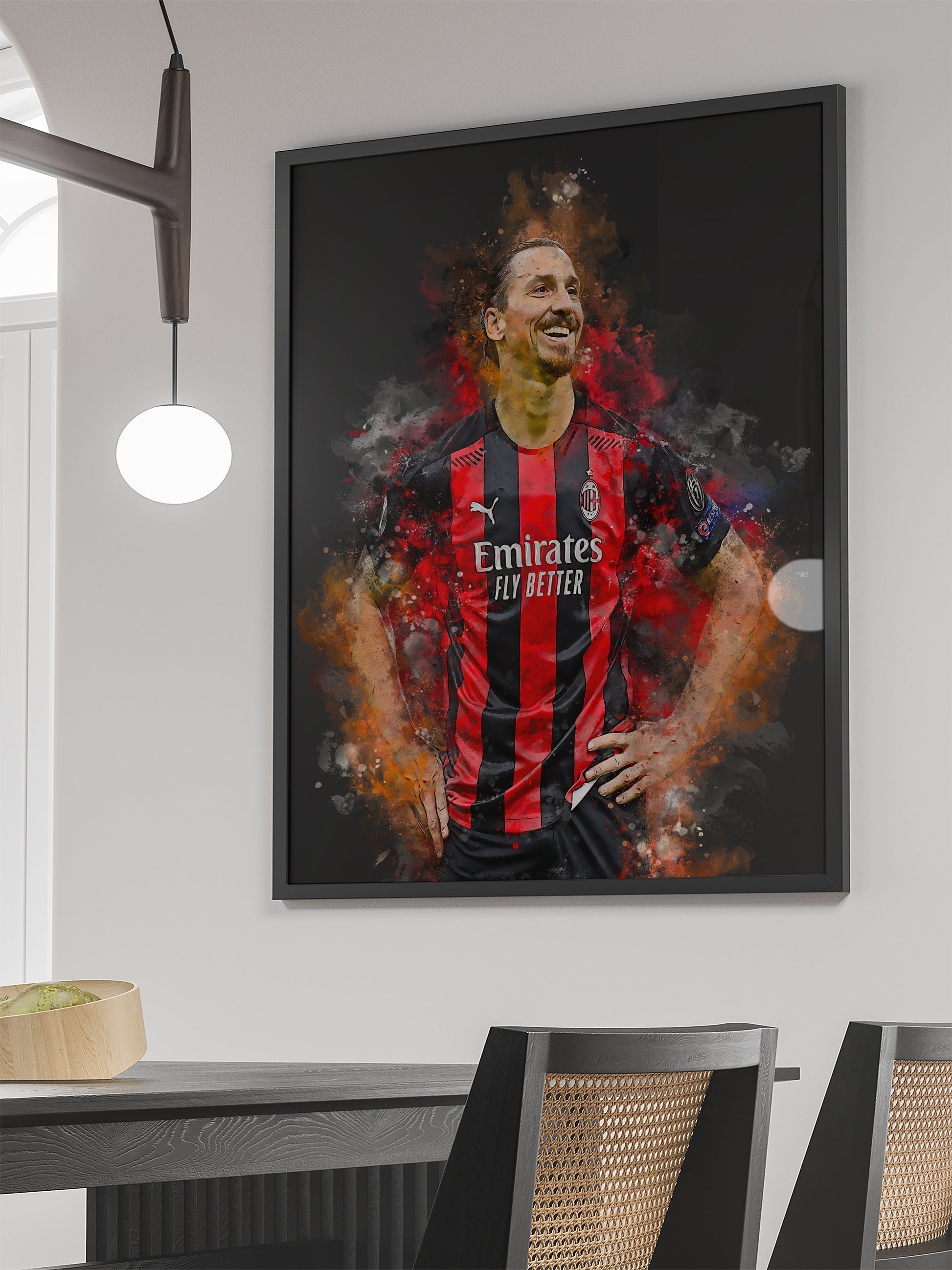 Zlatan Football Soccer | Posters | Muurdecoratie | Wanddecoratie | Kunst | Prenten | Visuele kunstwerken