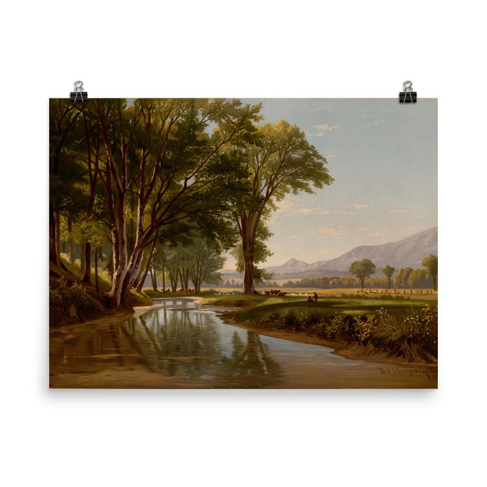 Brook through Conway Meadows | Muurdecoratie | Wanddecoratie | Posters | Schilderijen | Canvas kunst