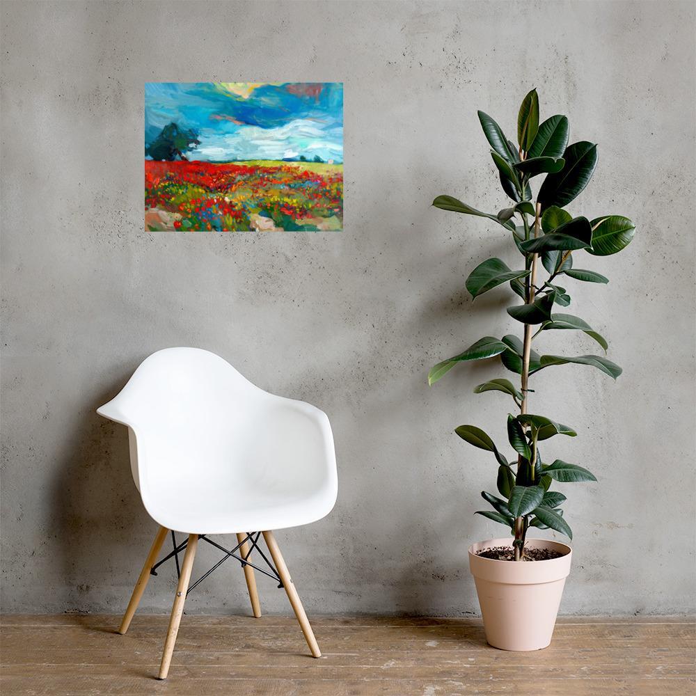 Blumenfelder | Posters | Muurdecoratie | Wanddecoratie | Visuele Kunstwerken | Huis en Tuin Kunst
