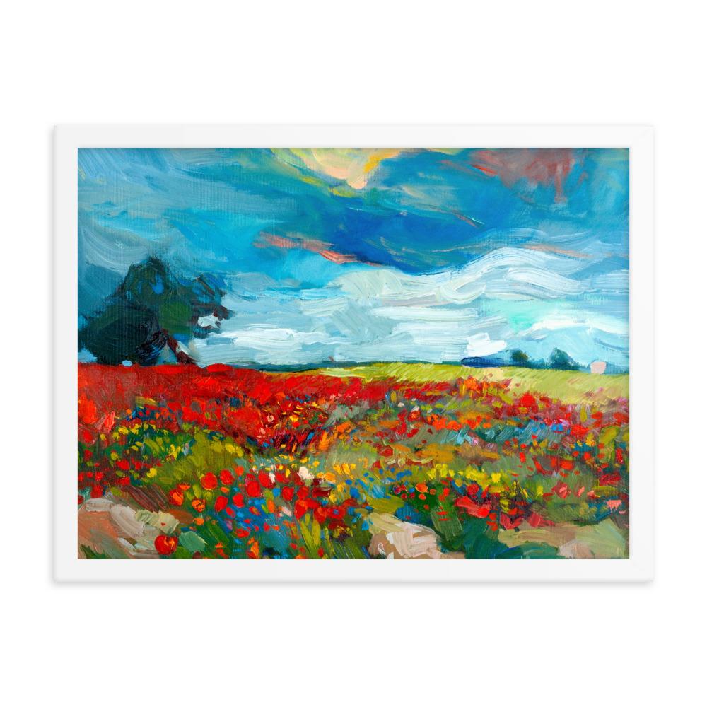 Blumenfelder | Posters | Muurdecoratie | Wanddecoratie | Visuele Kunstwerken | Huis en Tuin Kunst