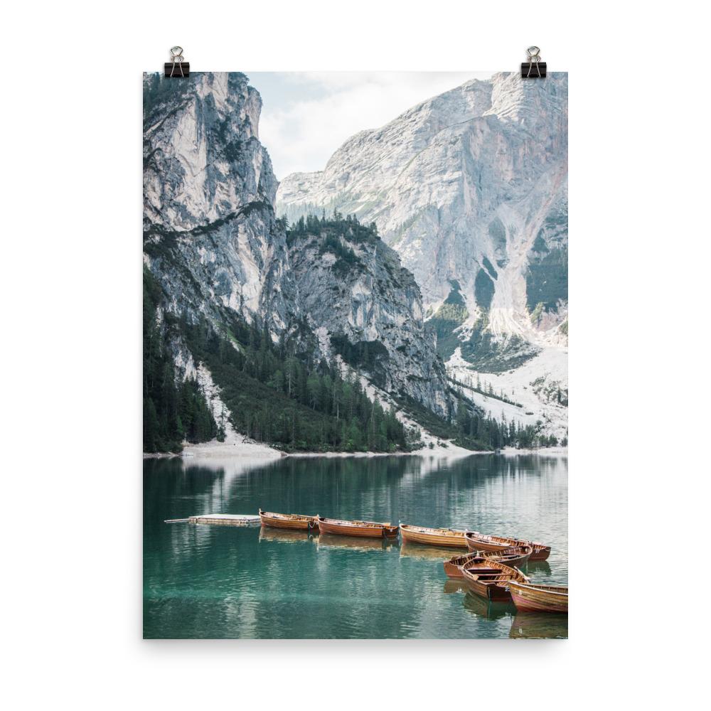 Lago di Braies | Muurdecoratie Poster | Wanddecoratie | Posters | Schilderijen | Woondecoratie