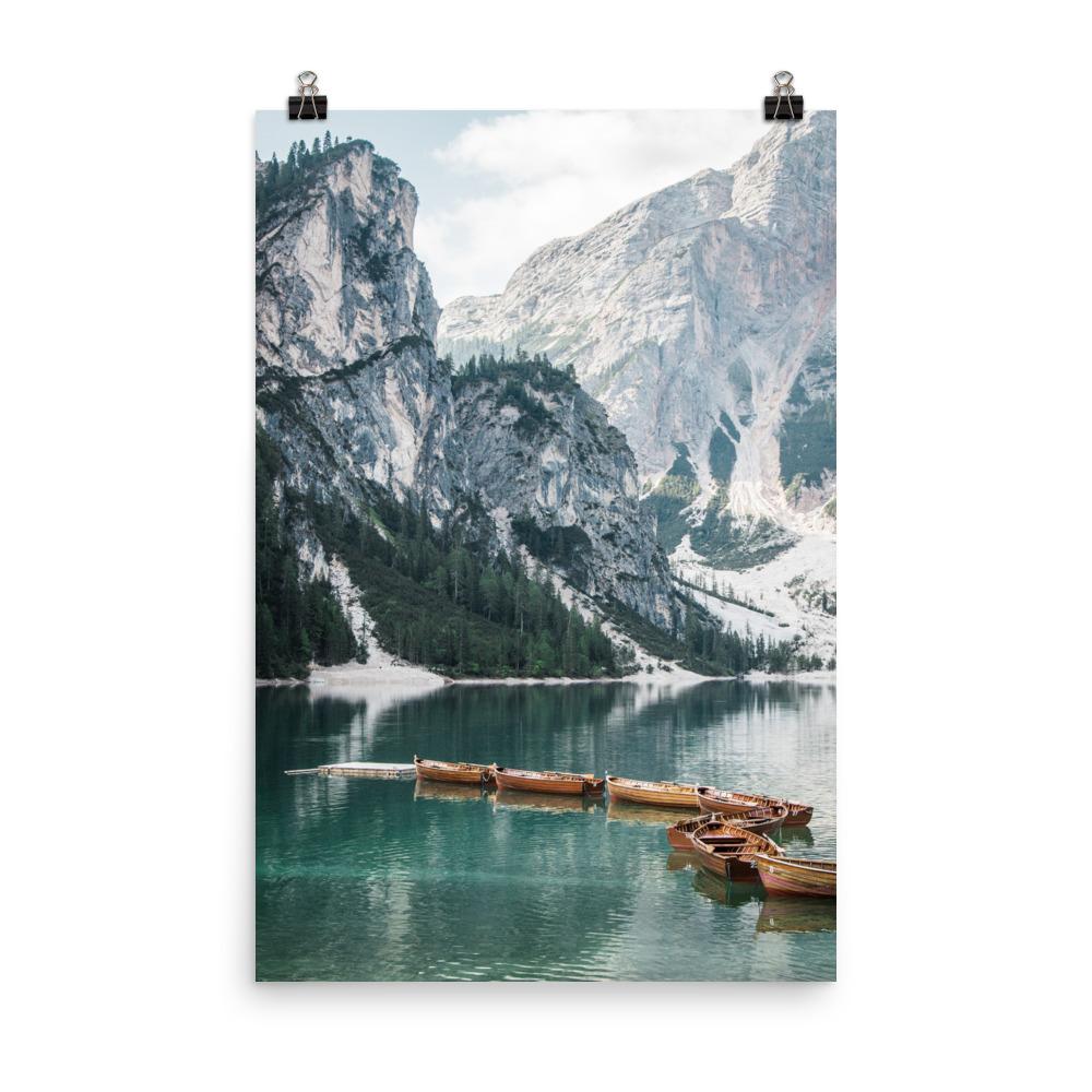 Lago di Braies | Muurdecoratie Poster | Wanddecoratie | Posters | Schilderijen | Woondecoratie