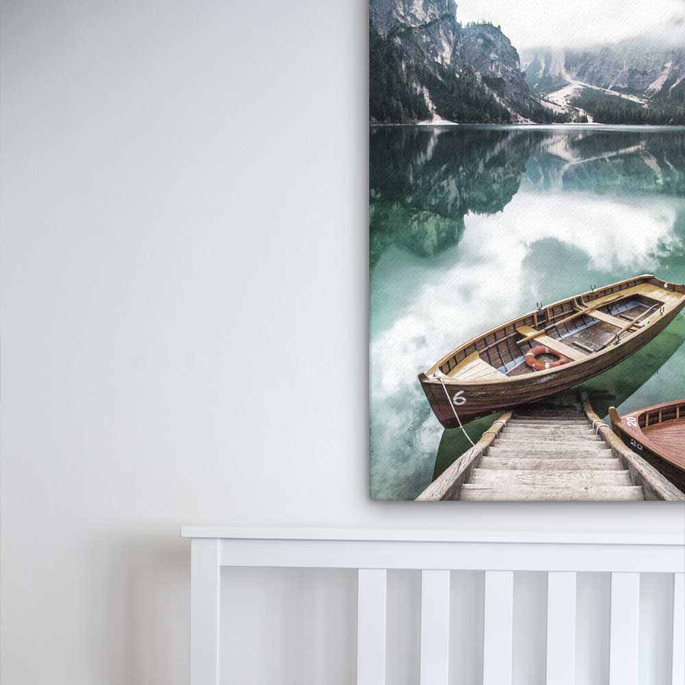 Braies lake Poster | Muurdecoratie | Wanddecoratie voor Huis & Tuin | Prenten en Visuele Kunstwerken