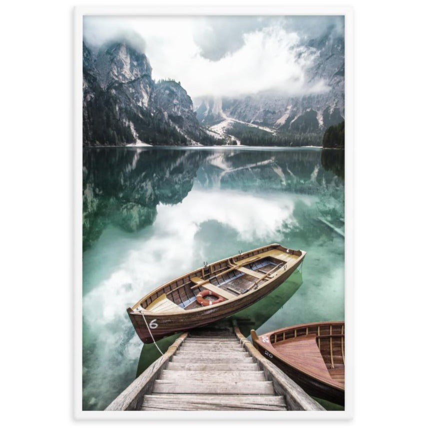 Braies lake Poster | Muurdecoratie | Wanddecoratie voor Huis & Tuin | Prenten en Visuele Kunstwerken