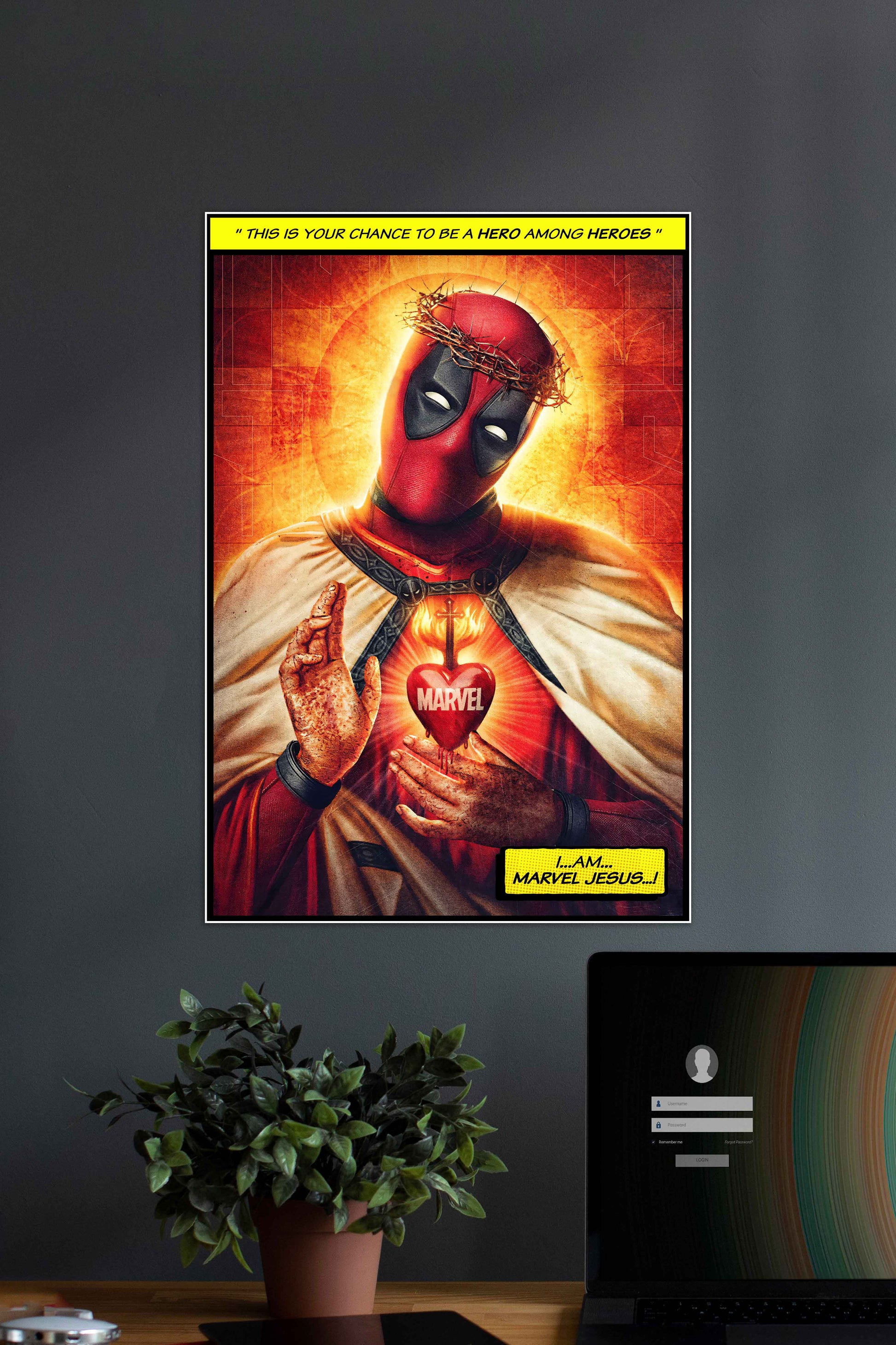 I AM Marvel Jesus | Deadpool 3 Poster | MCU Wanddecoratie | Film Poster Muurdecoratie