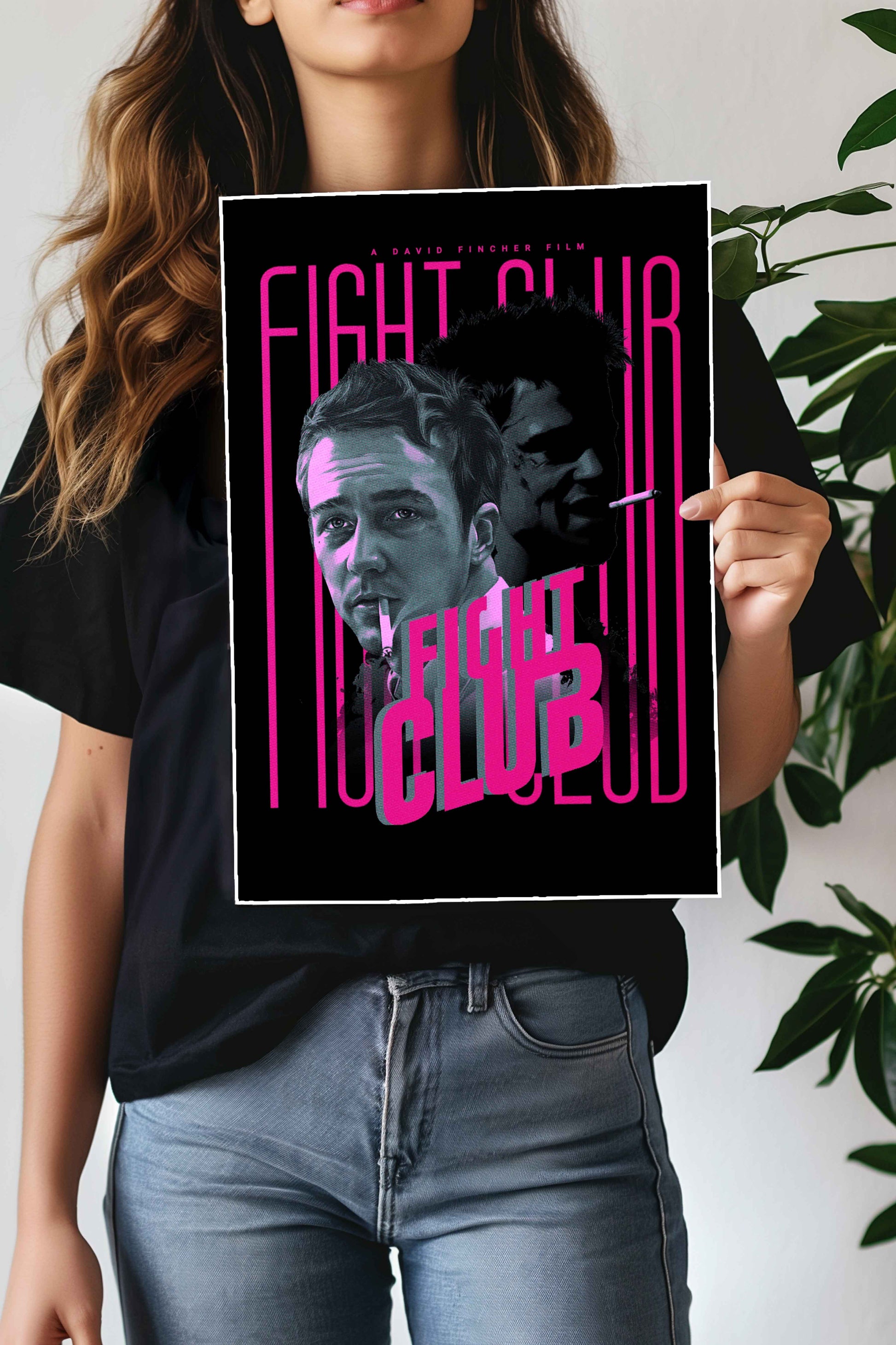 FIGHT CLUB | David Fincher | Muurdecoratie | Wanddecoratie | Film Poster | Kunst | Decoratief
