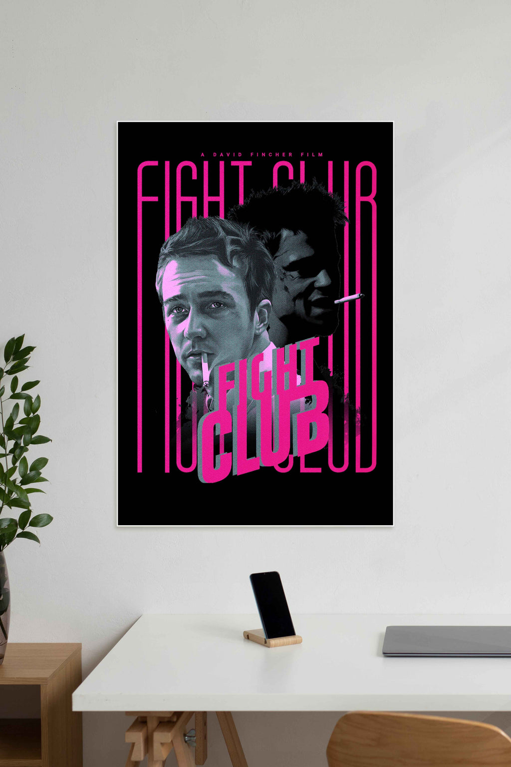 FIGHT CLUB | David Fincher | Muurdecoratie | Wanddecoratie | Film Poster | Kunst | Decoratief