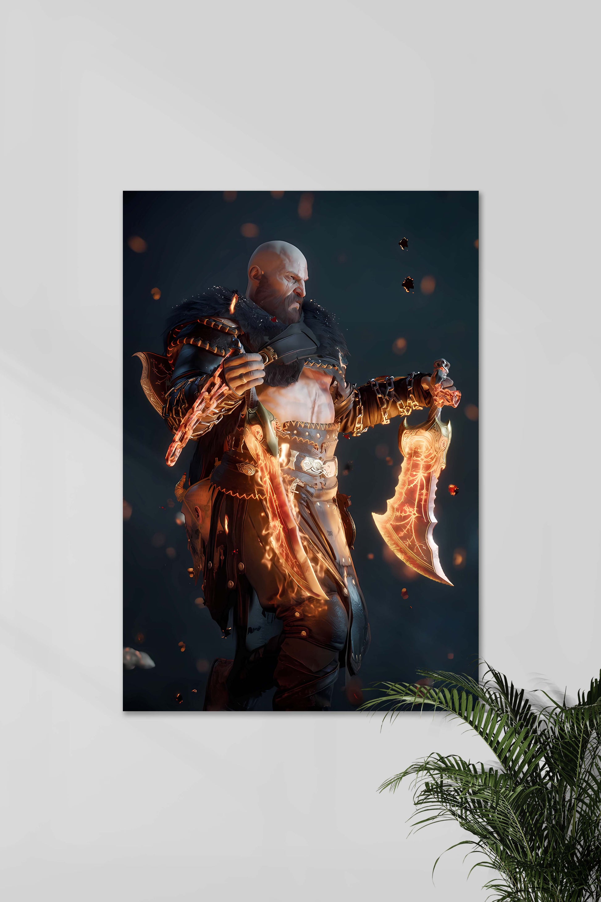 Blades of Chaos | GOD OF WAR #01 | Game Muurdecoratie | Wanddecoratie Posters | Schilderijen | Canvas Kunst