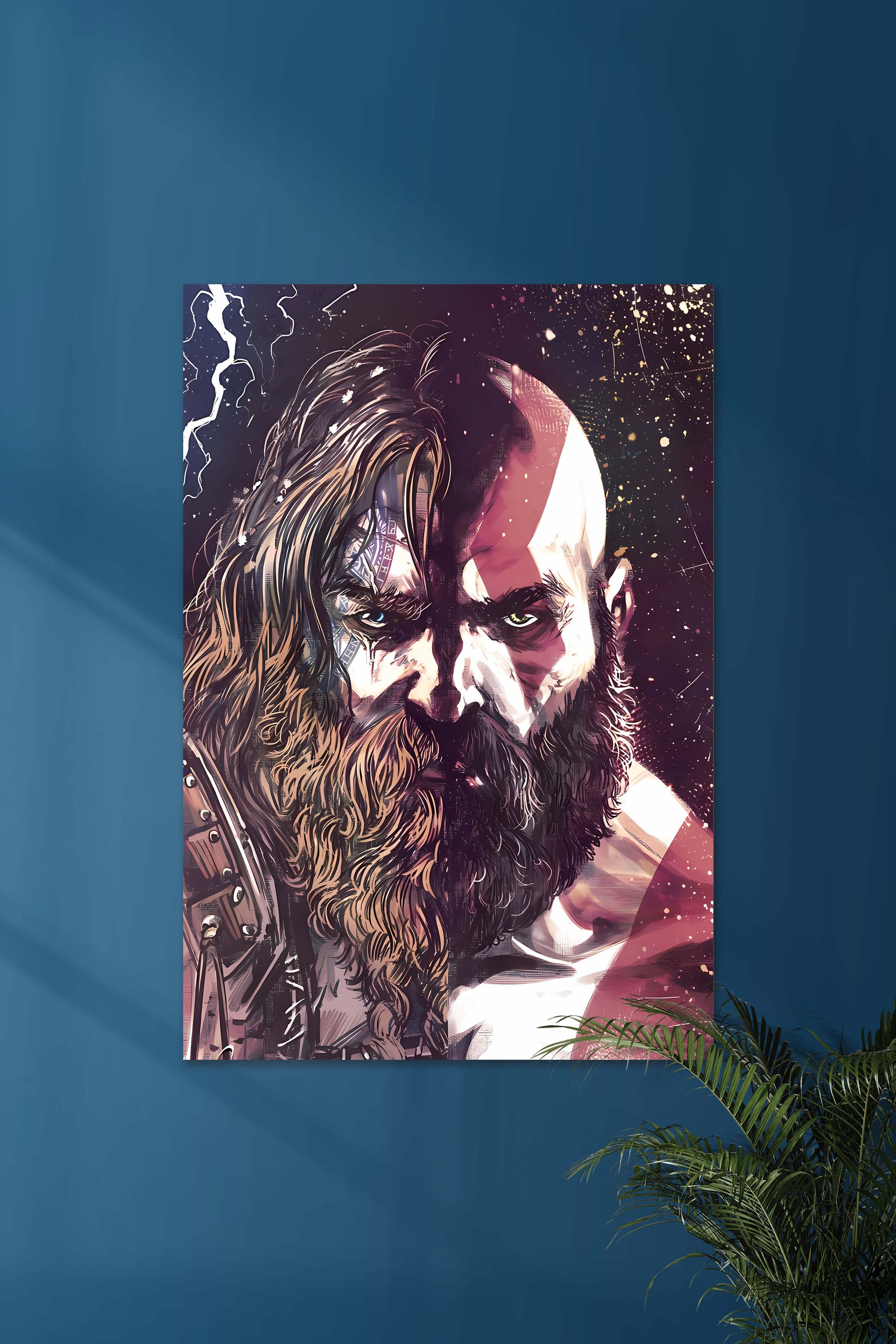 THOR vs KRATOS | GOD OF WAR #01 Posters | Muurdecoratie | Wanddecoratie | Game kunst
