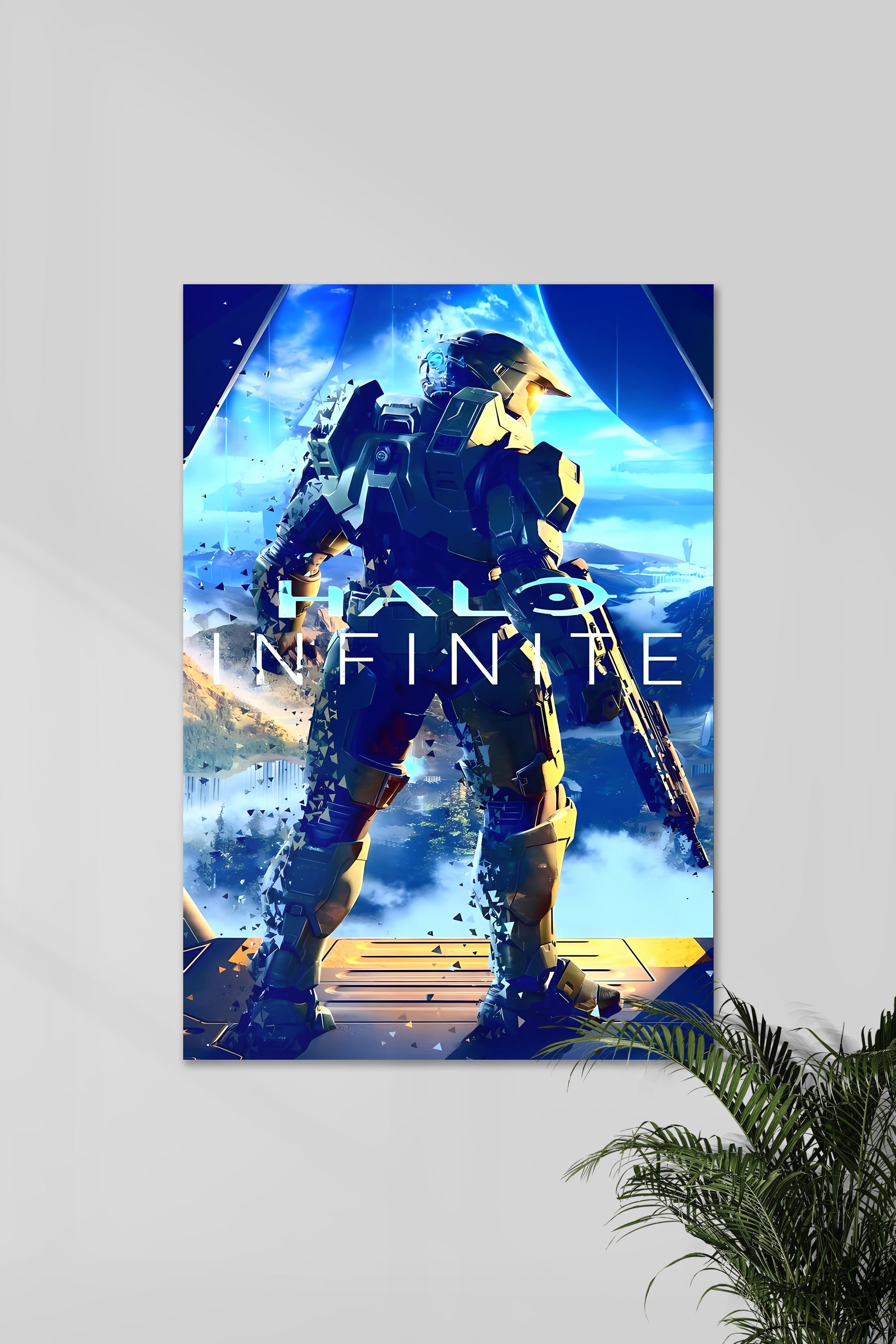 HALO INFINITE BLUE Posters | Muurdecoratie Canvas Kunst | Wanddecoratie voor Game Fans