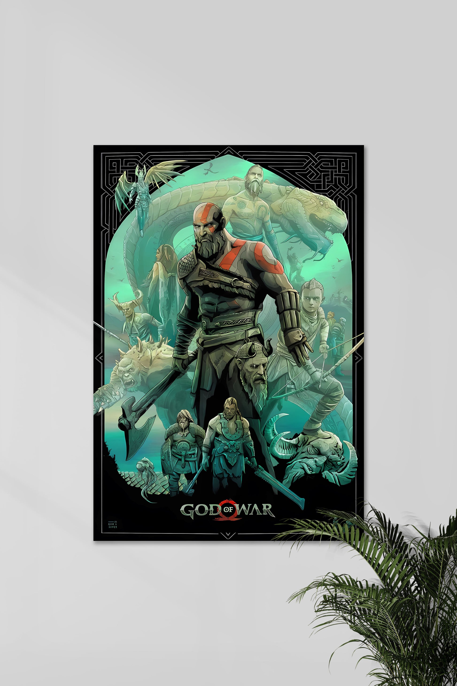 GOD OD WAR | GOW Poster | Muurdecoratie Wanddecoratie | Game Posters | Schilderijen Canvas Kunst