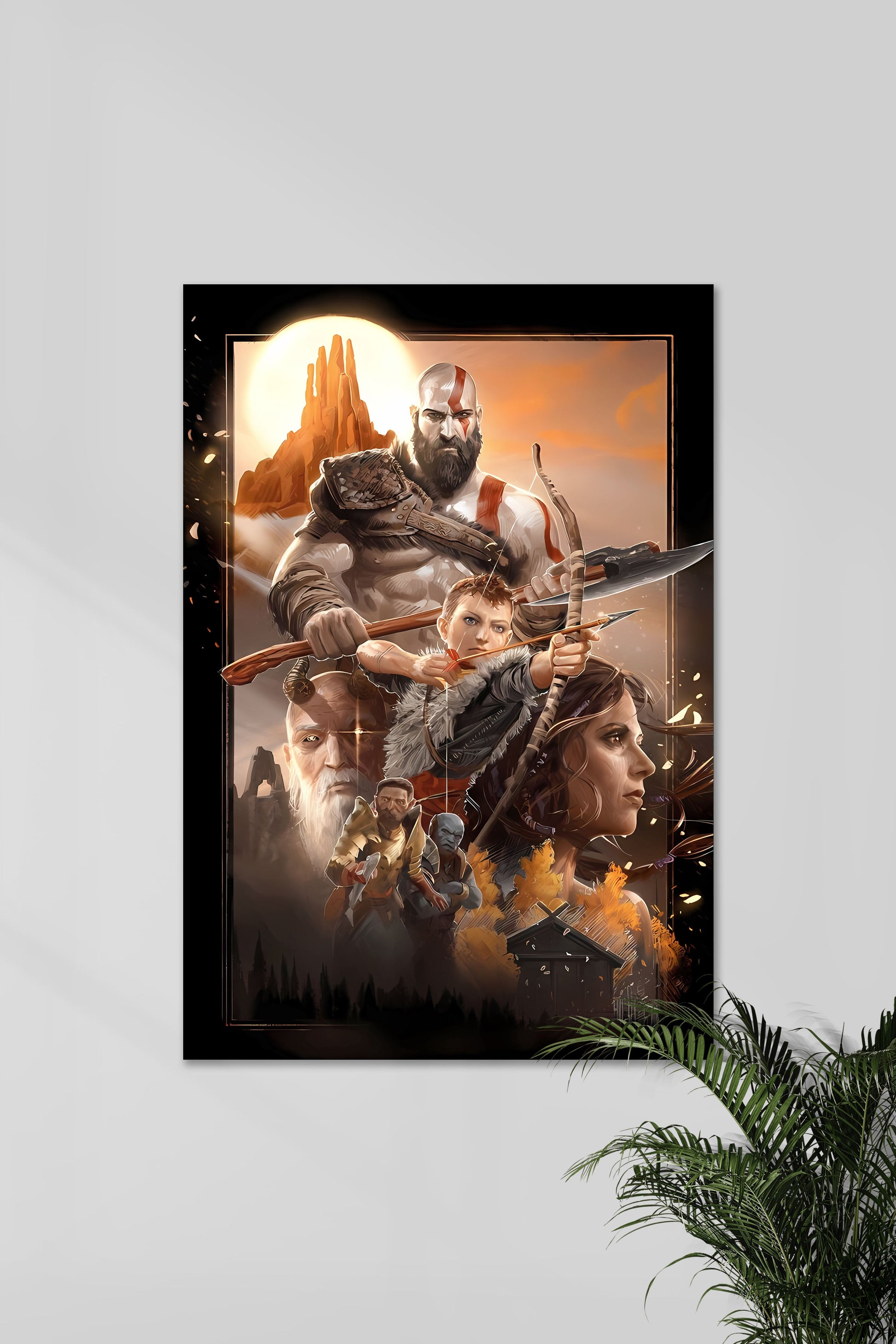 GOD OF WAR Poster | Muurdecoratie | Wanddecoratie voor Gaming Kamer | Kunstposters