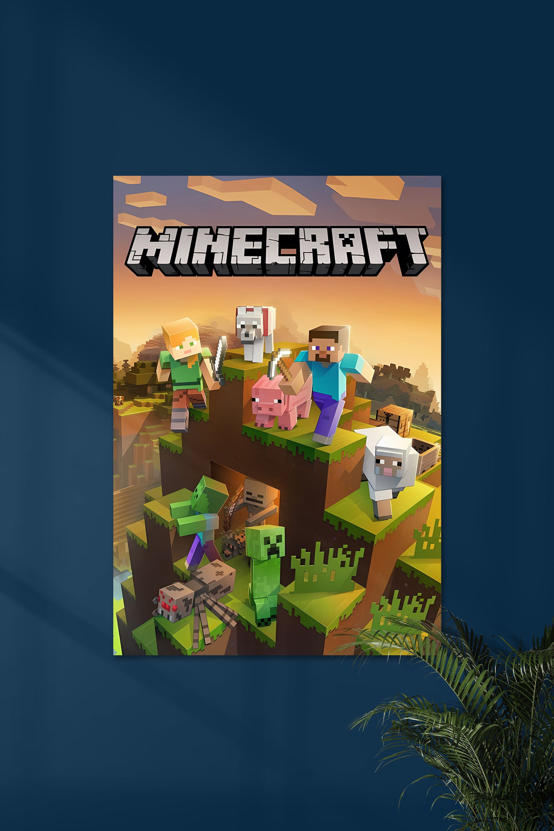 MINECRAFT EARTH Poster | Muurdecoratie voor Gamers | Wanddecoratie | Posters voor Kinderen | Kunst
