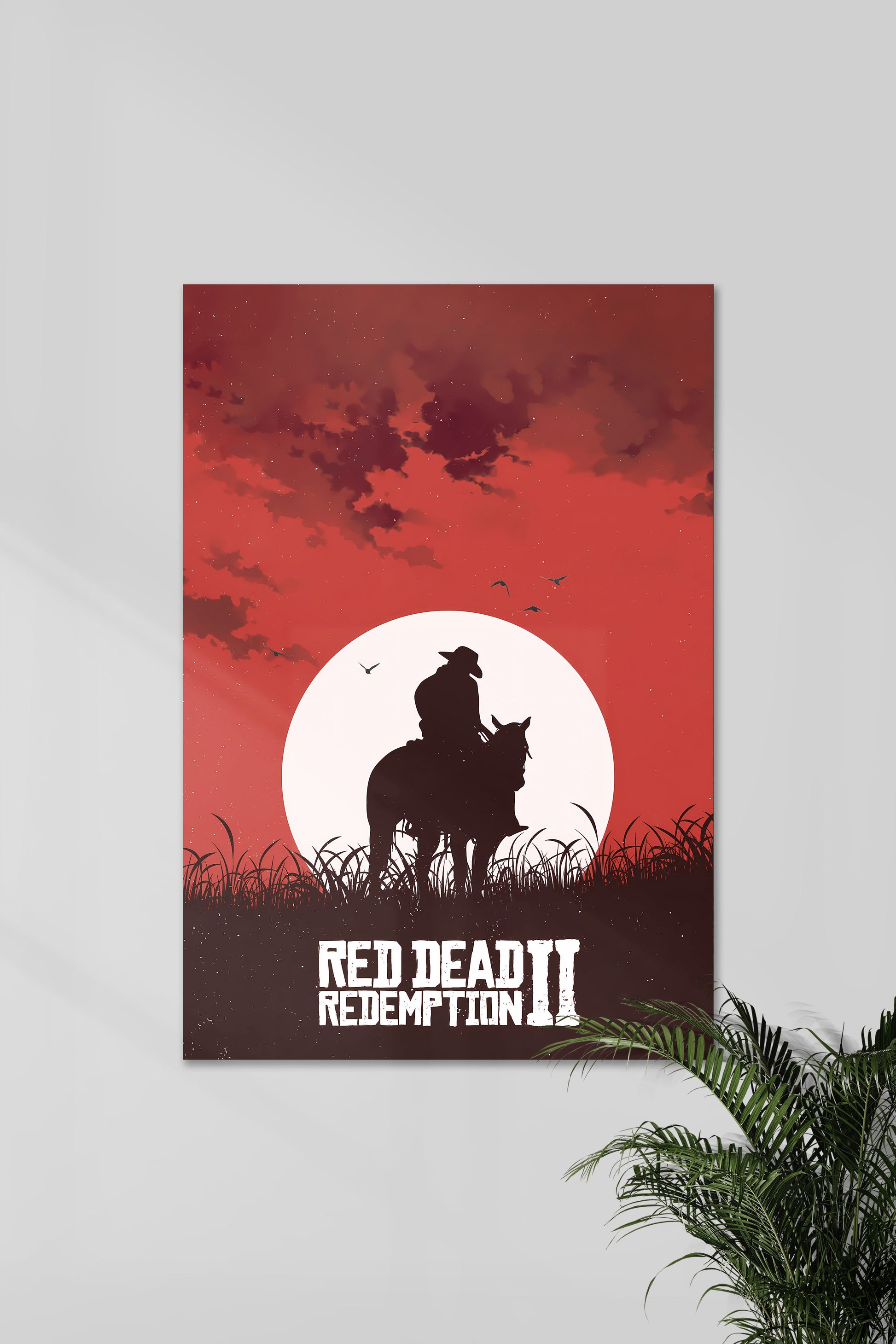RED DEAD REDEMPTION II ( Moon ) | RDR II | Wanddecoratie | Game Posters | Muurdecoratie Kunst