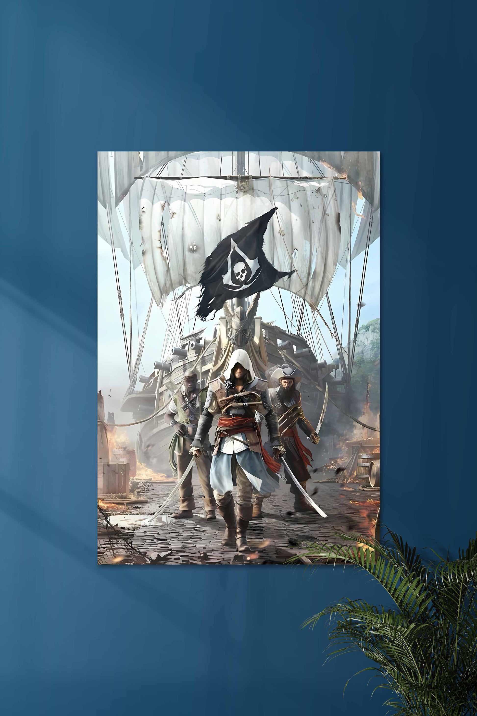 ASSASSIN'S CREED BLACK FLAG | Muurdecoratie voor gamers | Wanddecoratie kunst voor gamekamer | Posters voor game fans | Decoratieve prints
