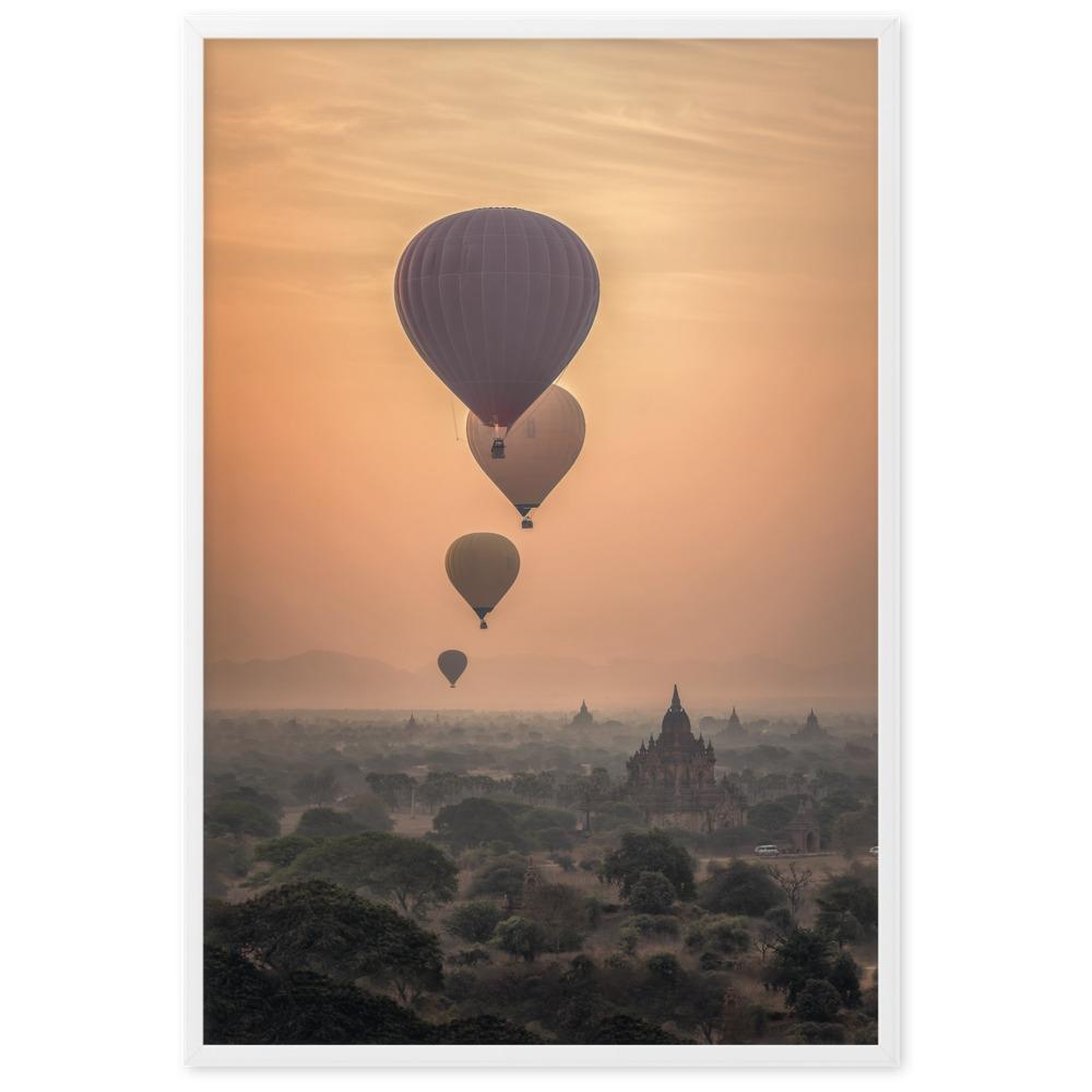 Hot Air Balloons | Muurdecoratie | Kunst Poster | Wanddecoratie voor Huis en Tuin | Luchtslingers