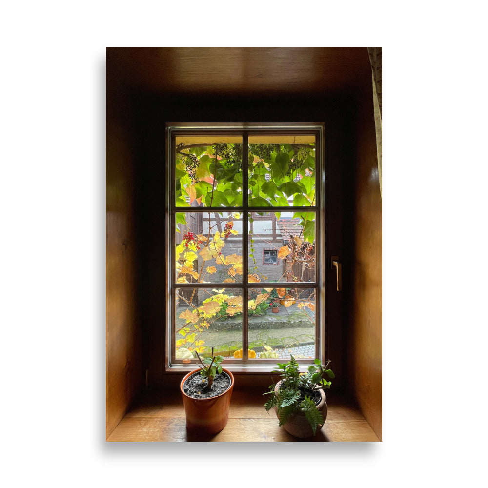 Herbstfenster Margersdorf | Posters wanddecoratie | Muurdecoratie kunst | Visuele kunstwerken muurposter