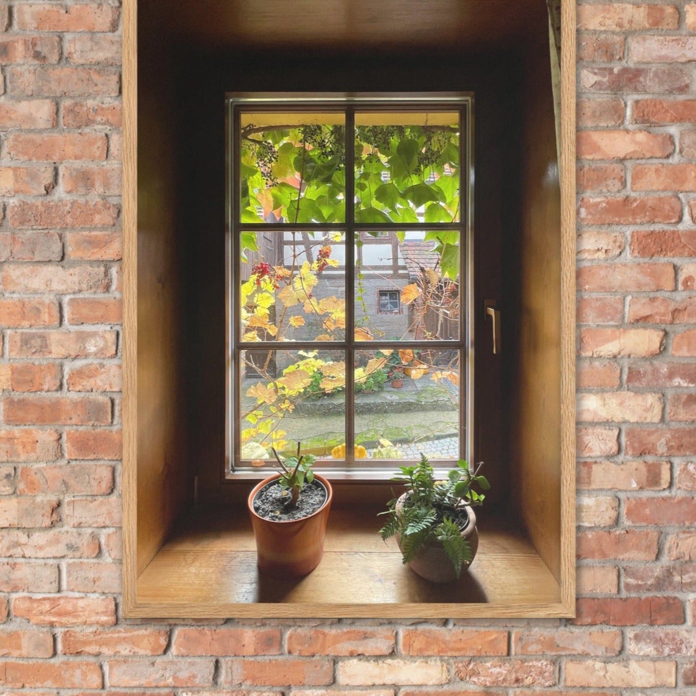 Herbstfenster Margersdorf | Posters wanddecoratie | Muurdecoratie kunst | Visuele kunstwerken muurposter