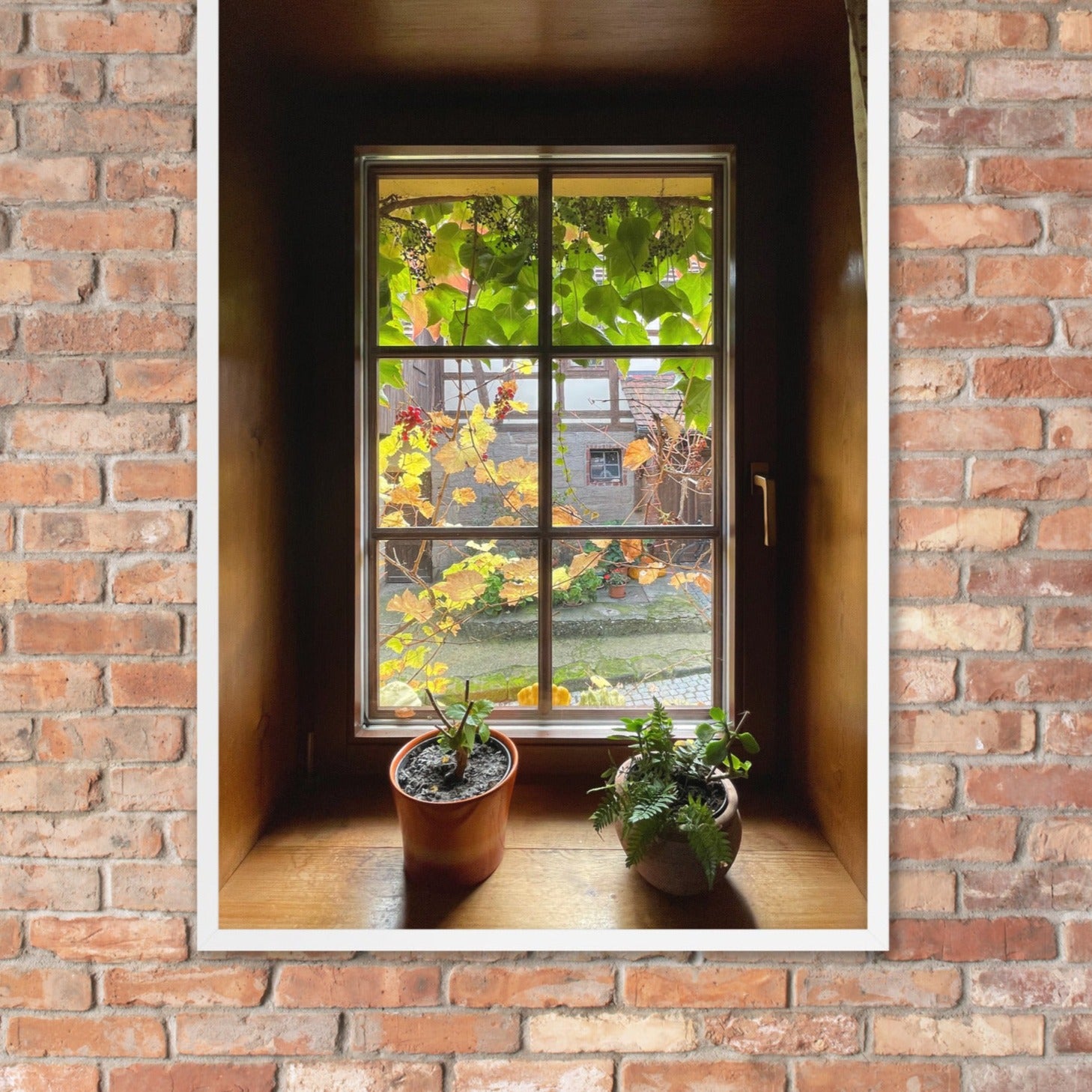 Herbstfenster Margersdorf | Posters wanddecoratie | Muurdecoratie kunst | Visuele kunstwerken muurposter